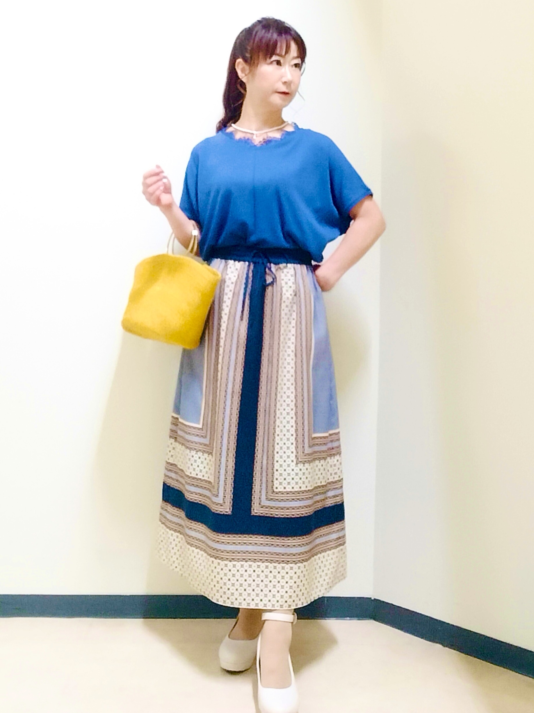 花さんの「Reflect｜フロントファスナーシアーブルゾン」を使ったコーディネート