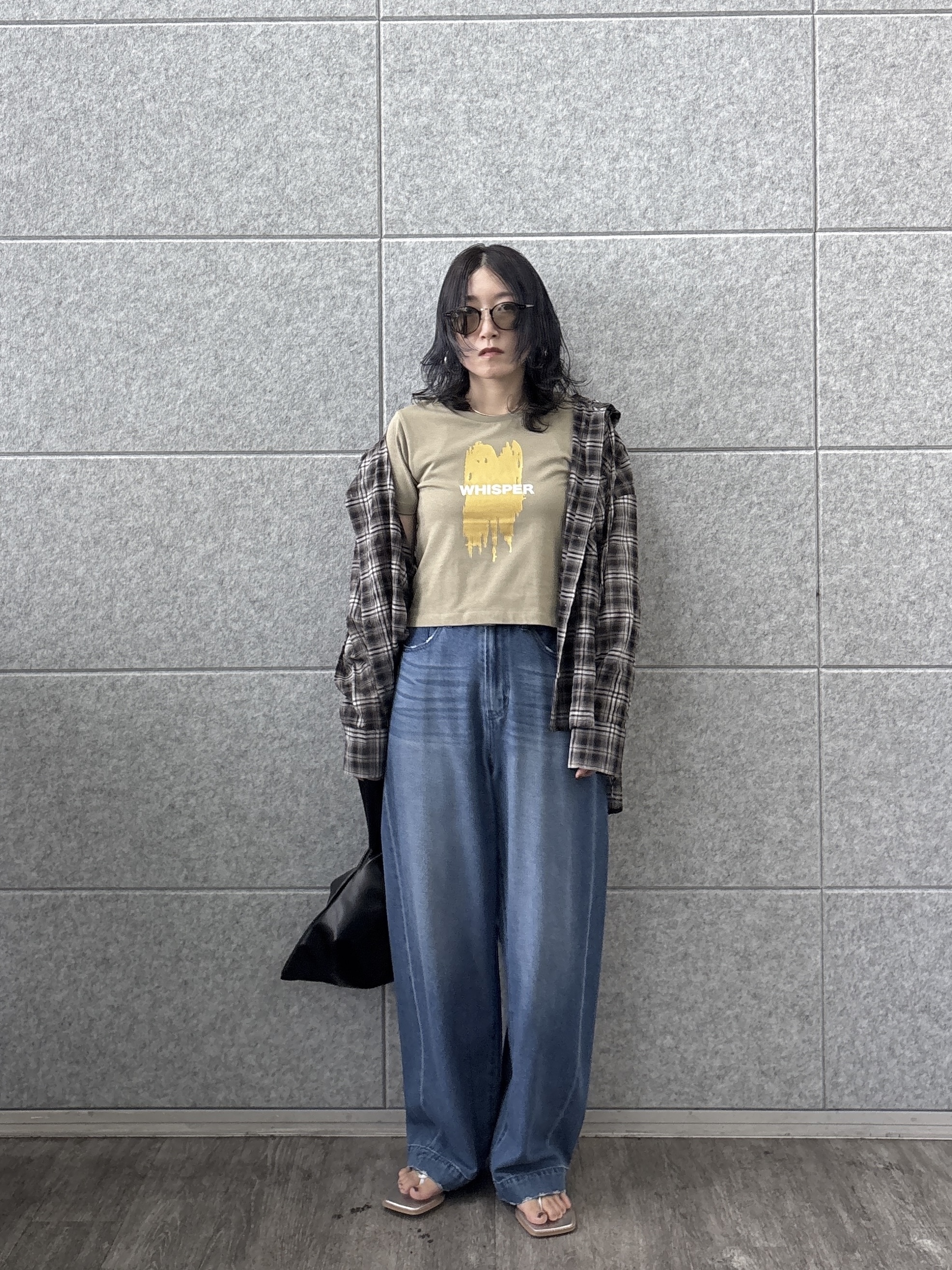 kotakiさんの「INDIVI｜フード付 シアーチェックシャツ」を使ったコーディネート
