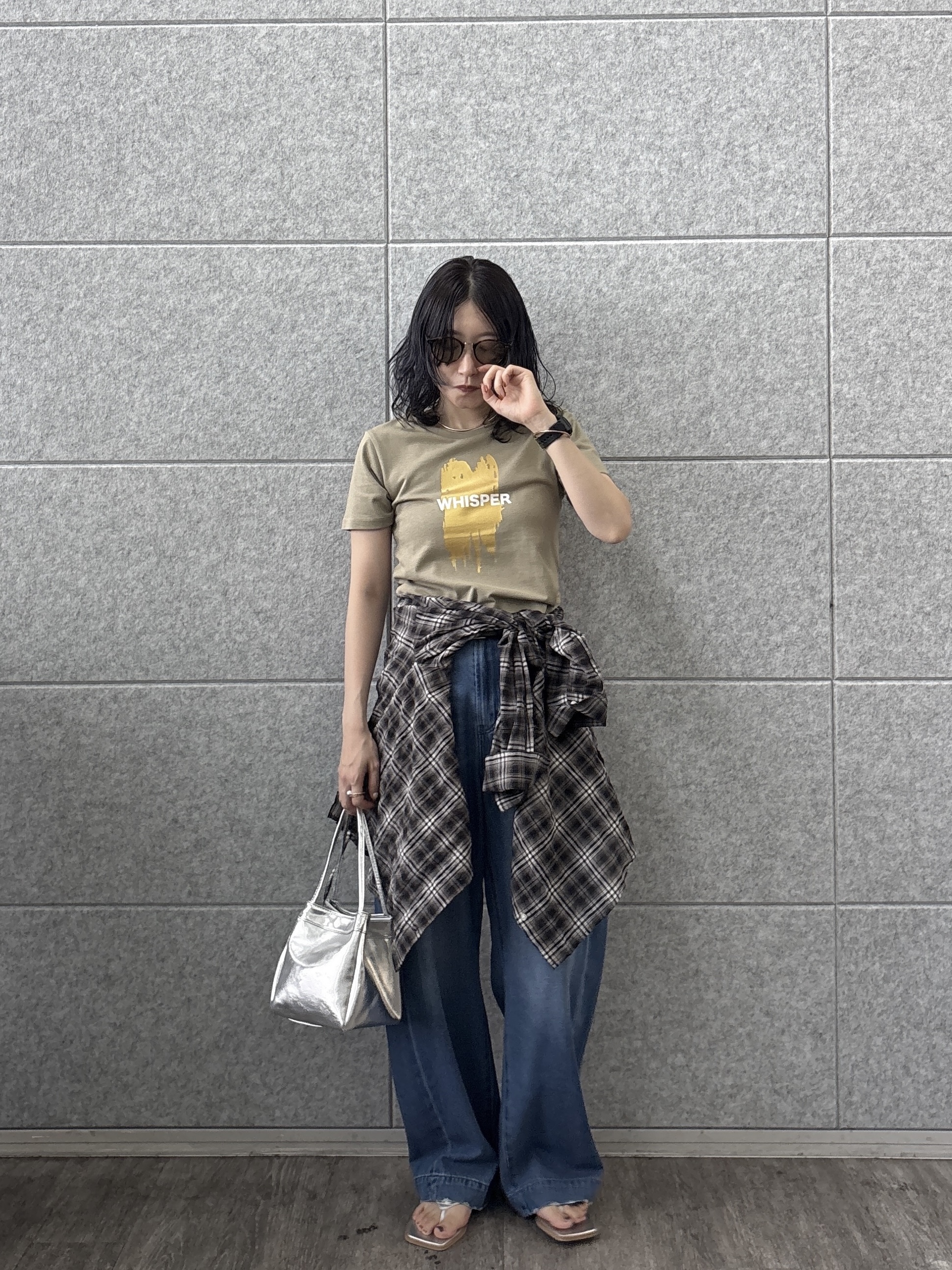 kotakiさんの「INDIVI｜箔プリント コンパクトTシャツ」を使ったコーディネート