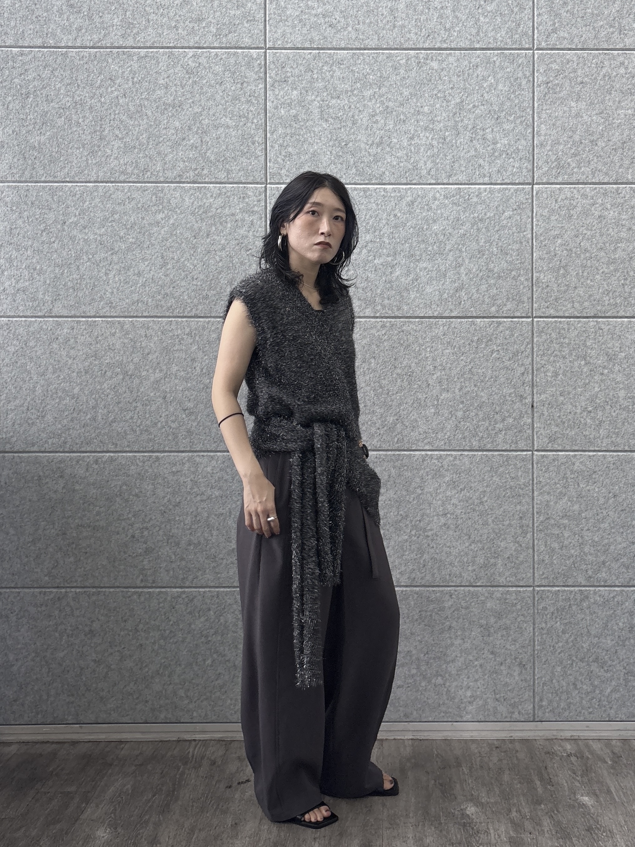 kotakiさんの「INDIVI｜シャギーニット ストール付きトップス」を使ったコーディネート