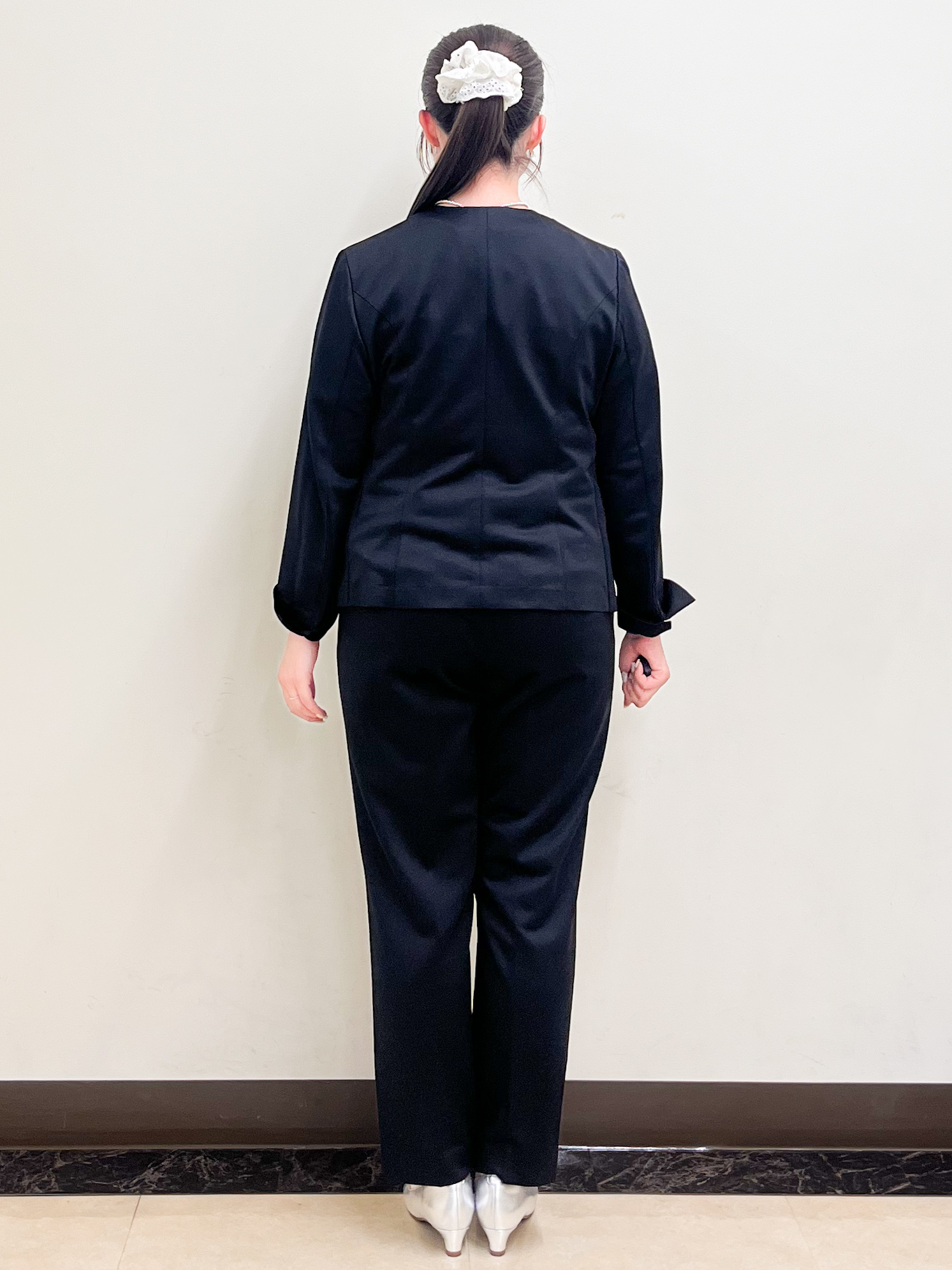 mikikoさんの「Reflect｜【SS-4Lサイズ／UVカット／接触冷感】匠ジャケット／ノーカラー」を使ったコーディネート