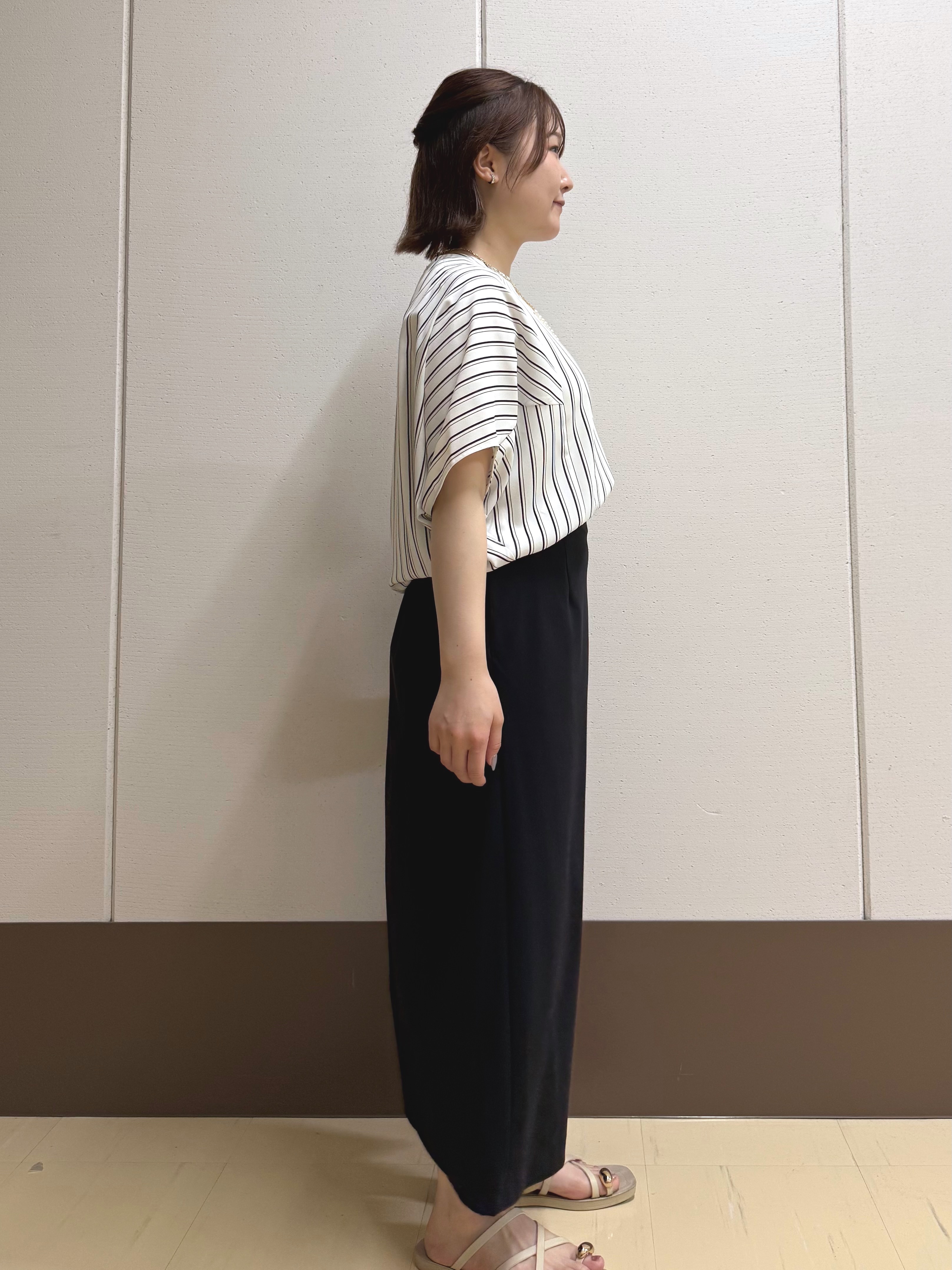 Rikoさんの「INDIVI｜【UVケア／接触冷感】ジョーゼットドルマンブラウス」を使ったコーディネート