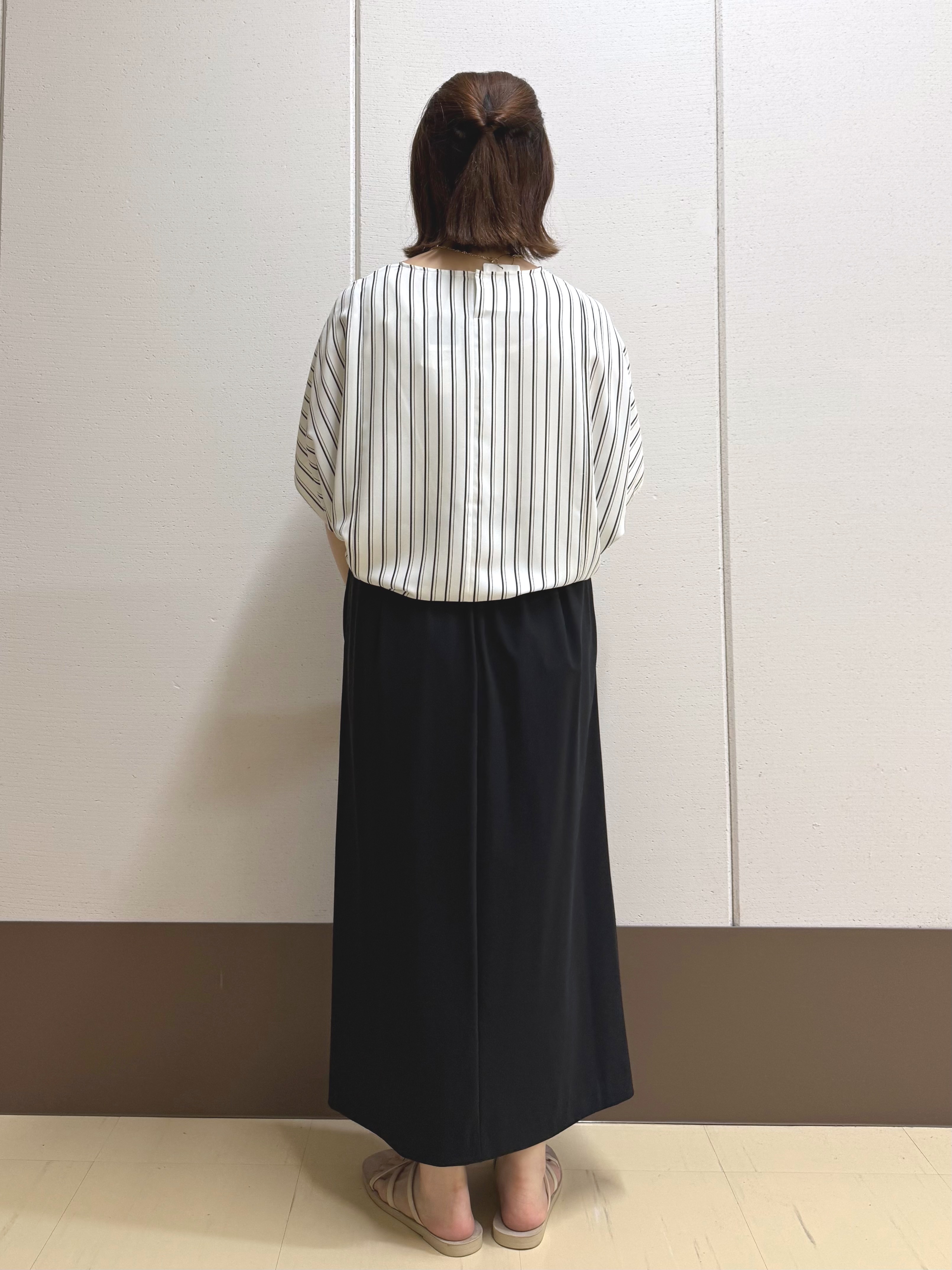 Rikoさんの「INDIVI｜【UVケア／接触冷感】ジョーゼットドルマンブラウス」を使ったコーディネート