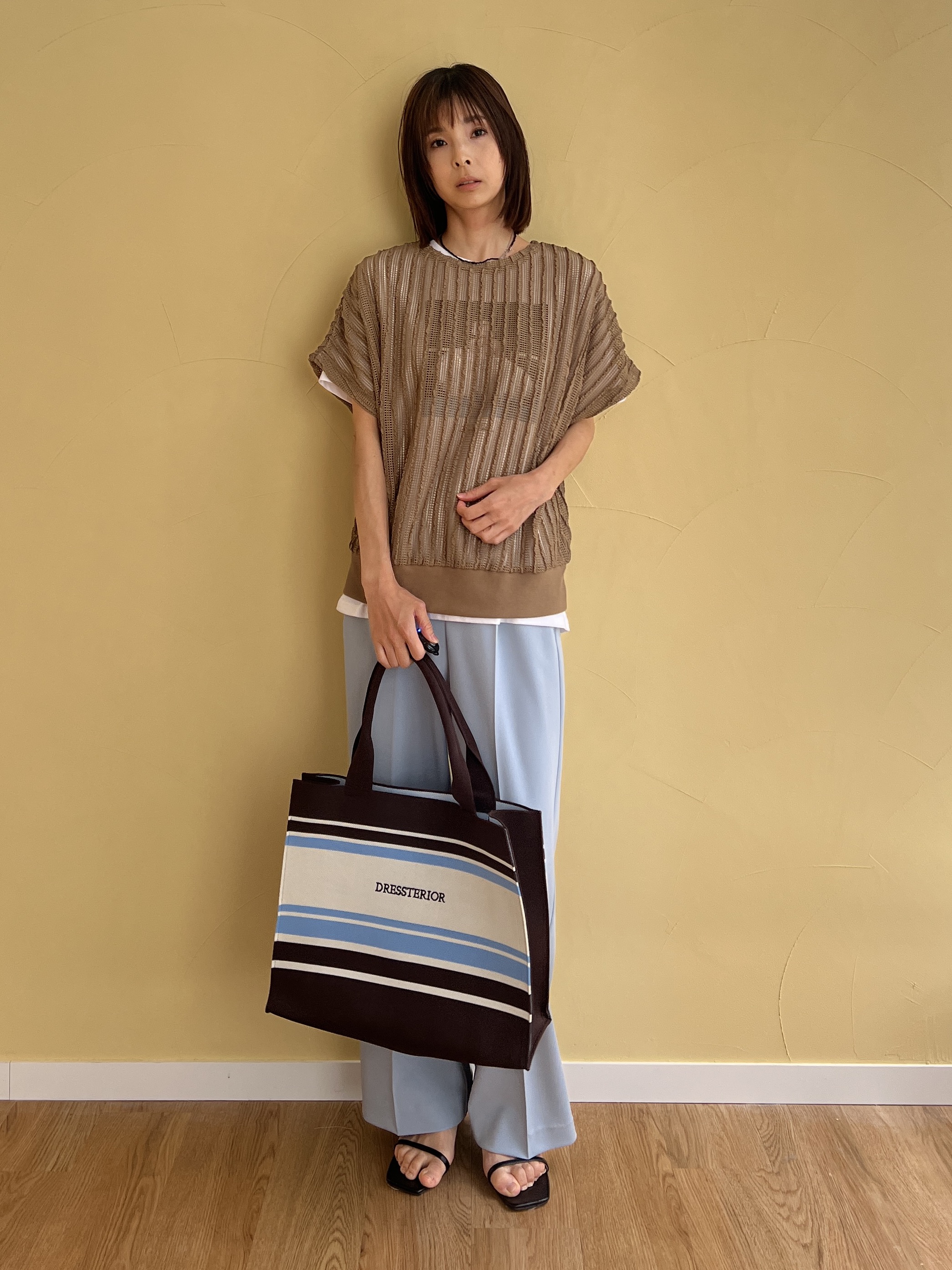 misaさんの「DRESSTERIOR｜【otonaMUSE5月号掲載】スキニーベルトサンダル」を使ったコーディネート