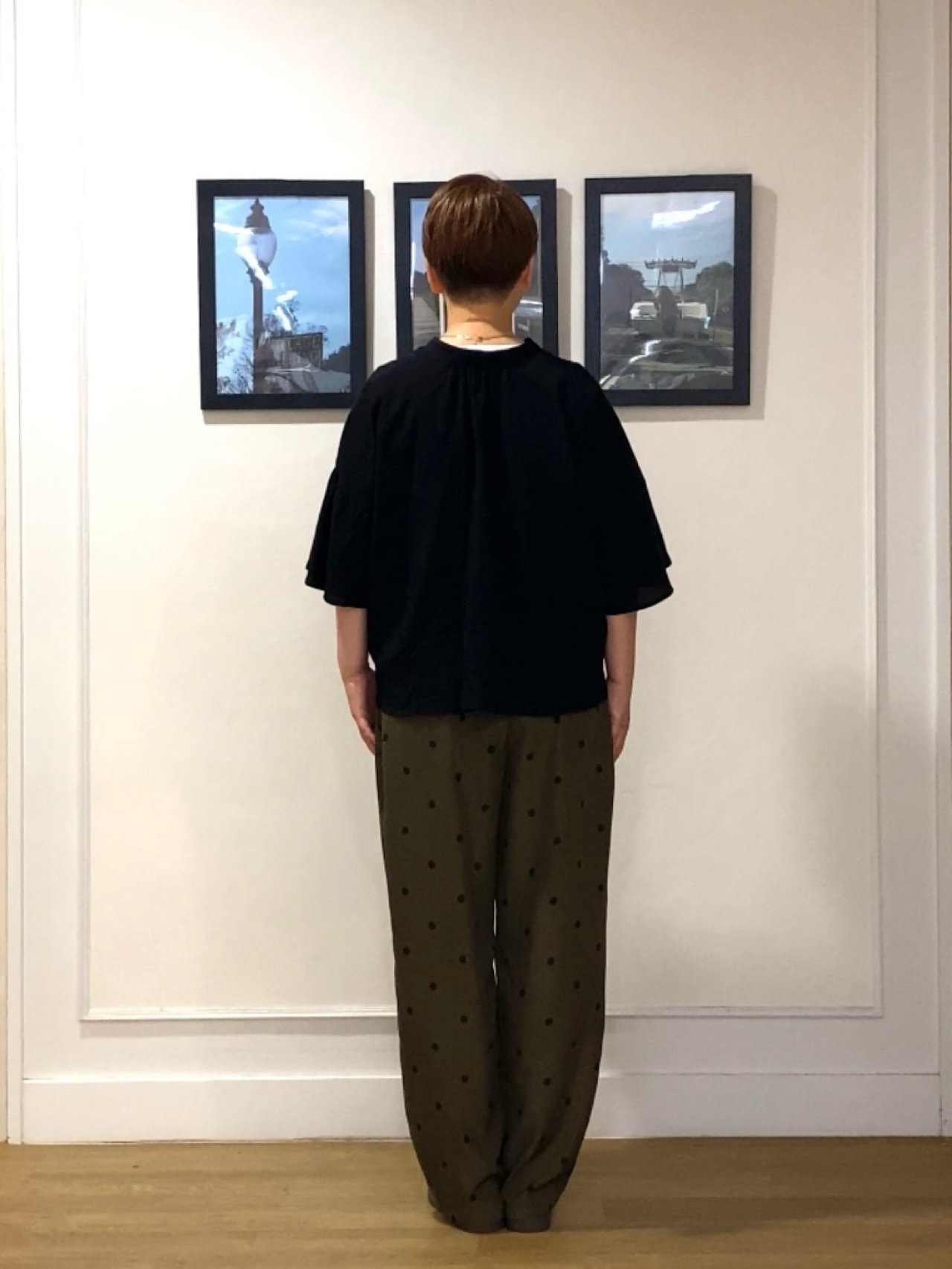 Hiroさんの「Dessin｜フレアスリーブ スキッパーブラウス」を使ったコーディネート