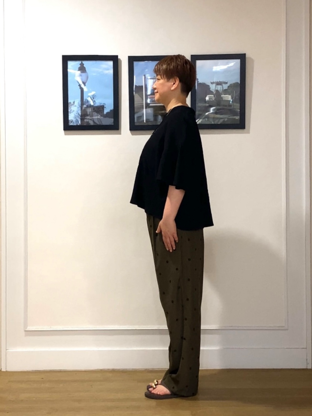 Hiroさんの「Dessin｜フレアスリーブ スキッパーブラウス」を使ったコーディネート