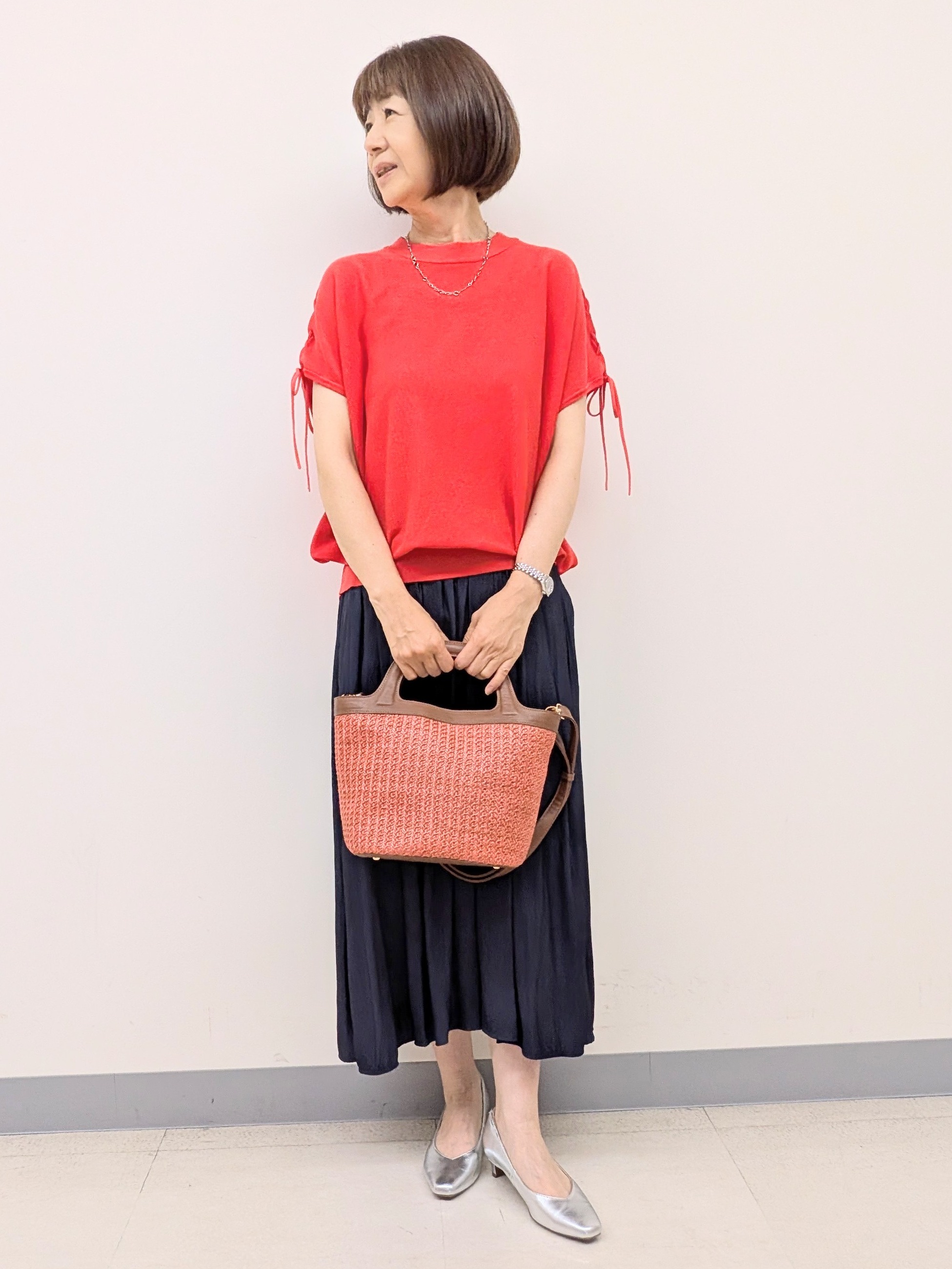 Ariさんの「Reflect｜レースアップスリーブデザインニット」を使ったコーディネート