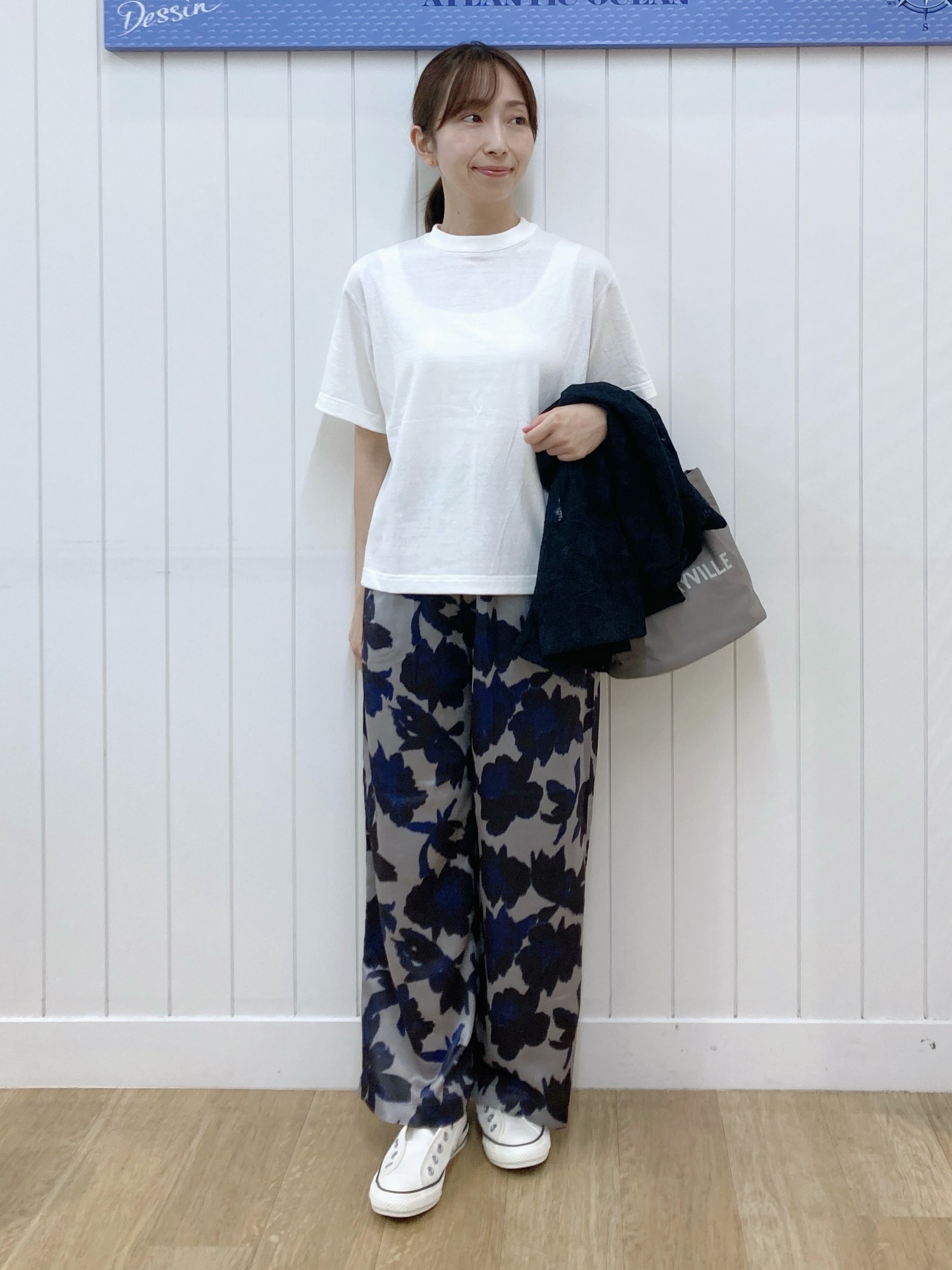 yoshiさんの「Dessin｜【日本製】和歌山ラフィー天竺Tシャツ」を使ったコーディネート