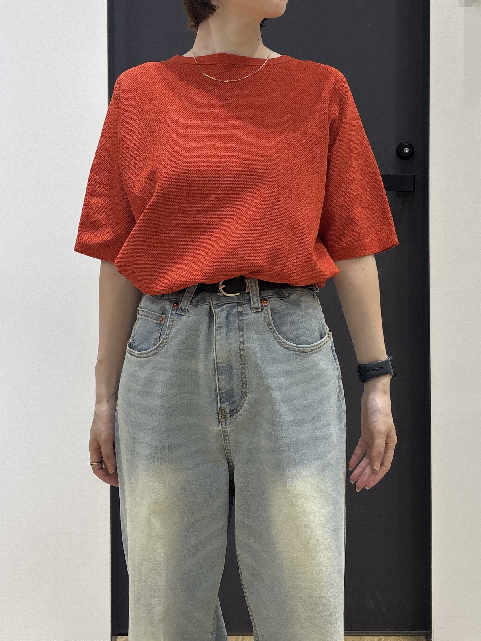 risaさんの「Dessin｜ドライタッチ カノコニット」を使ったコーディネート