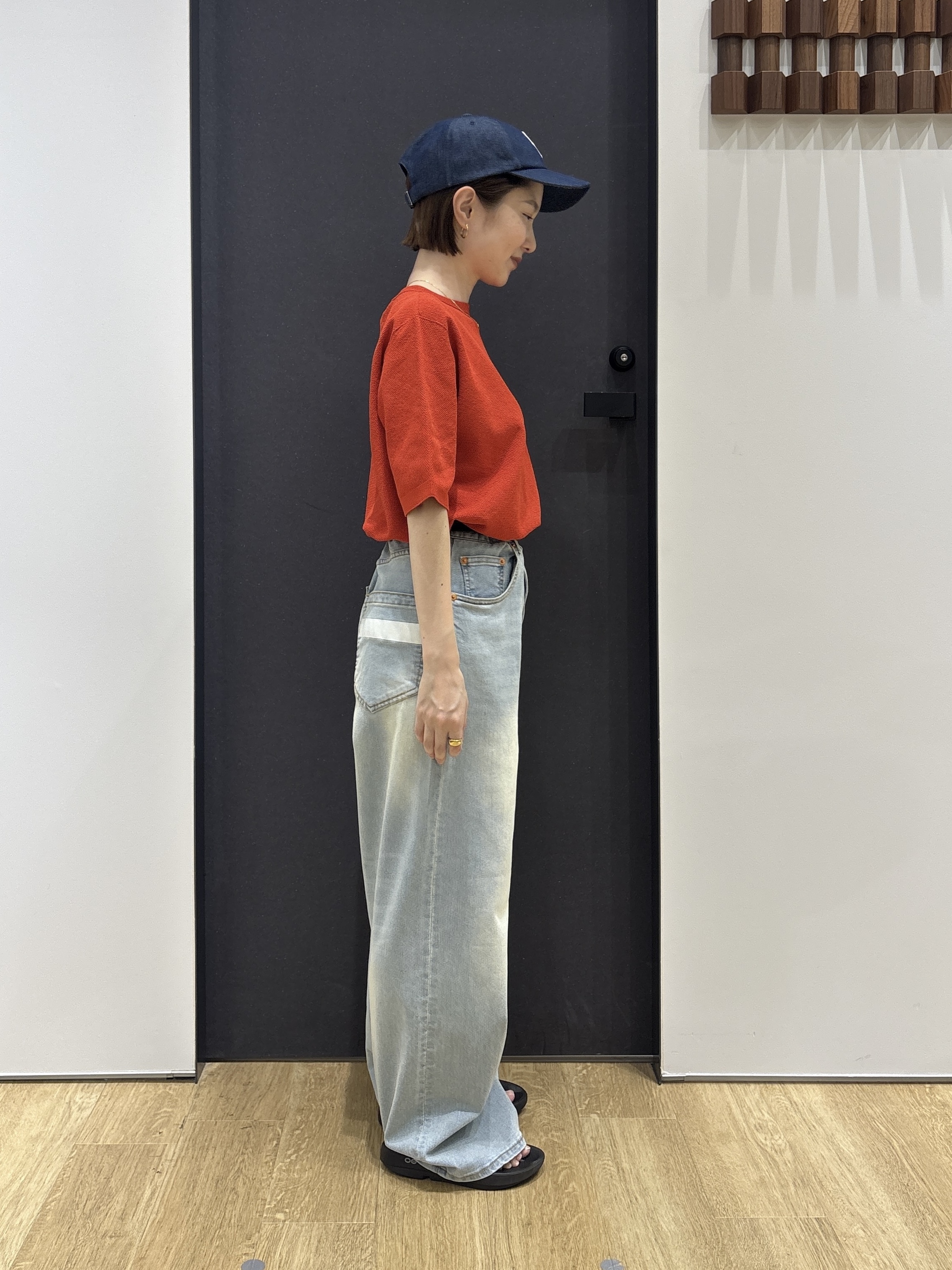 risaさんの「Dessin｜ドライタッチ カノコニット」を使ったコーディネート