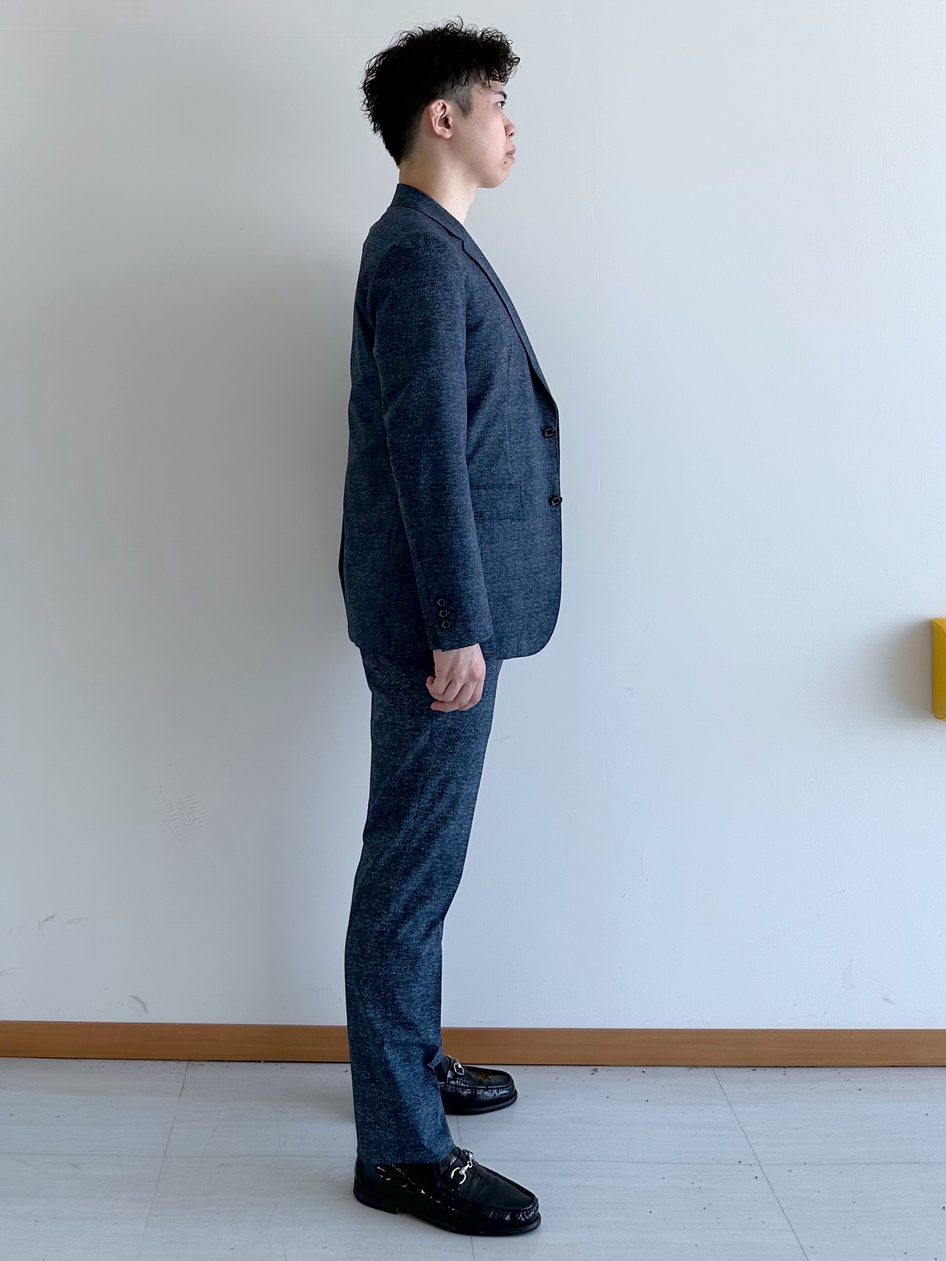 イッシーさんの「TAKEO KIKUCHI｜【抗菌防臭】COOL DOTS（R）ドビープリント ジャケット」を使ったコーディネート