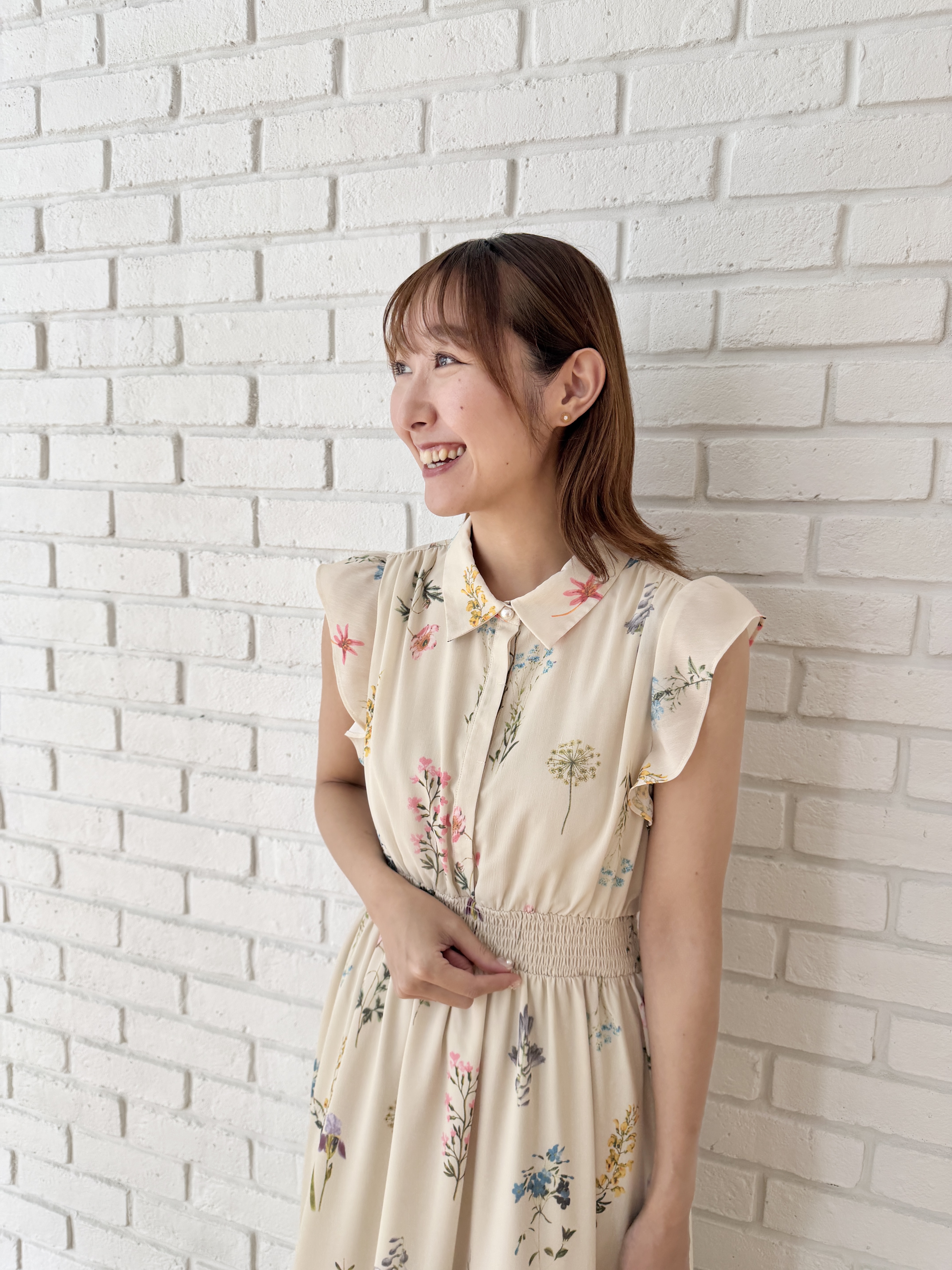 みぃさんの「index｜【マツコの知らない世界で紹介】ボタニカルフレアワンピース《洗濯機OK》」を使ったコーディネート