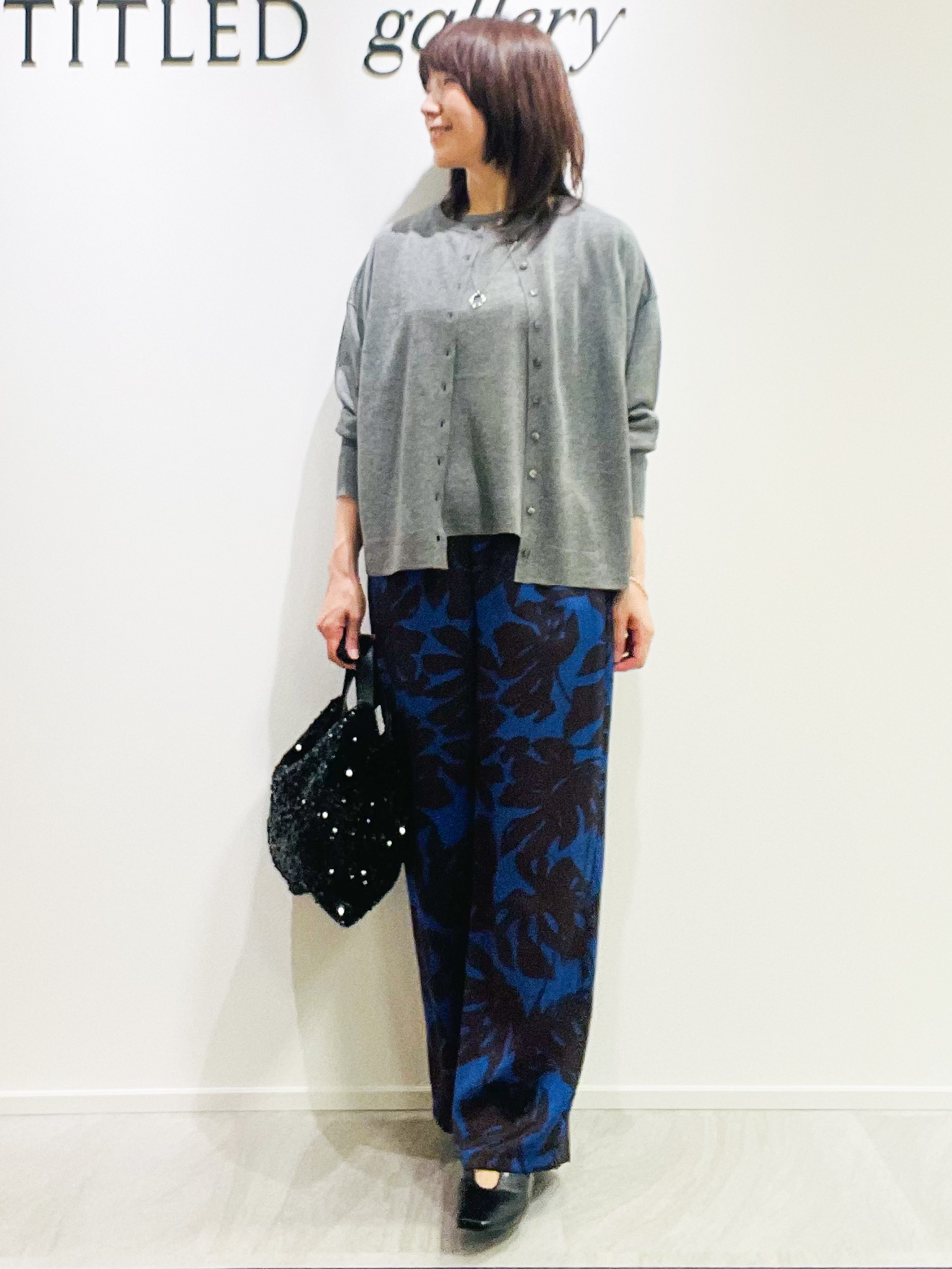 めいさんの「UNTITLED｜【アンサンブル可/品のある透け感】Tシャツ風ニットトップス」を使ったコーディネート