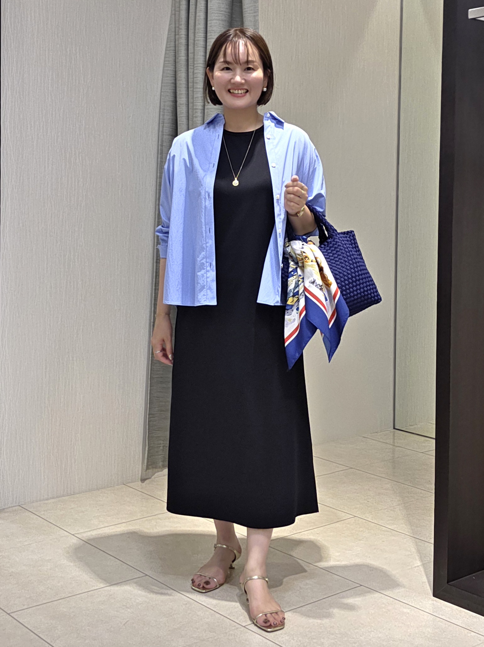 naokoさんの「UNTITLED｜【接触冷感/吸水速乾/UVカット】ドルマンスリーブシャツ」を使ったコーディネート
