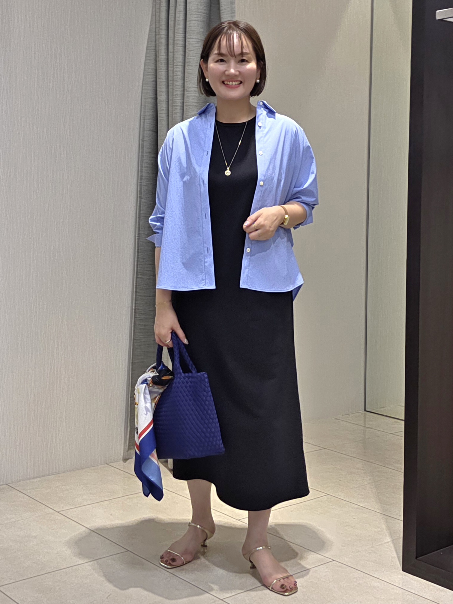 naokoさんの「UNTITLED｜【接触冷感/吸水速乾/UVカット】ドルマンスリーブシャツ」を使ったコーディネート