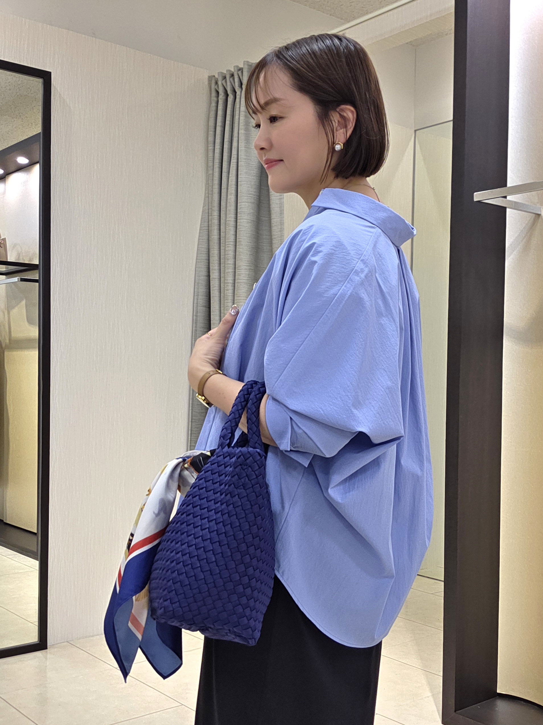naokoさんの「UNTITLED｜【接触冷感/吸水速乾/UVカット】ドルマンスリーブシャツ」を使ったコーディネート