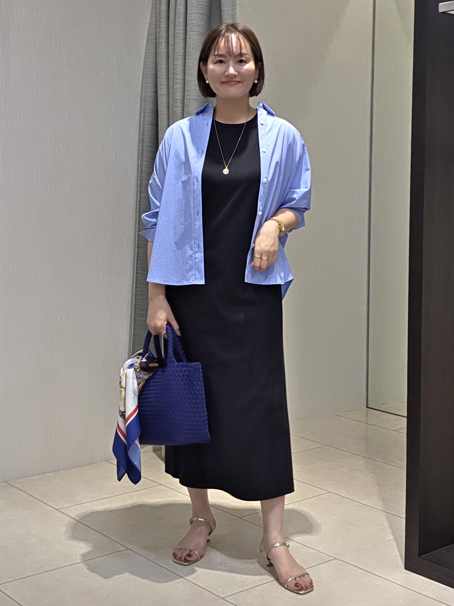 naokoさんの「UNTITLED｜【接触冷感/吸水速乾/UVカット】ドルマンスリーブシャツ」を使ったコーディネート