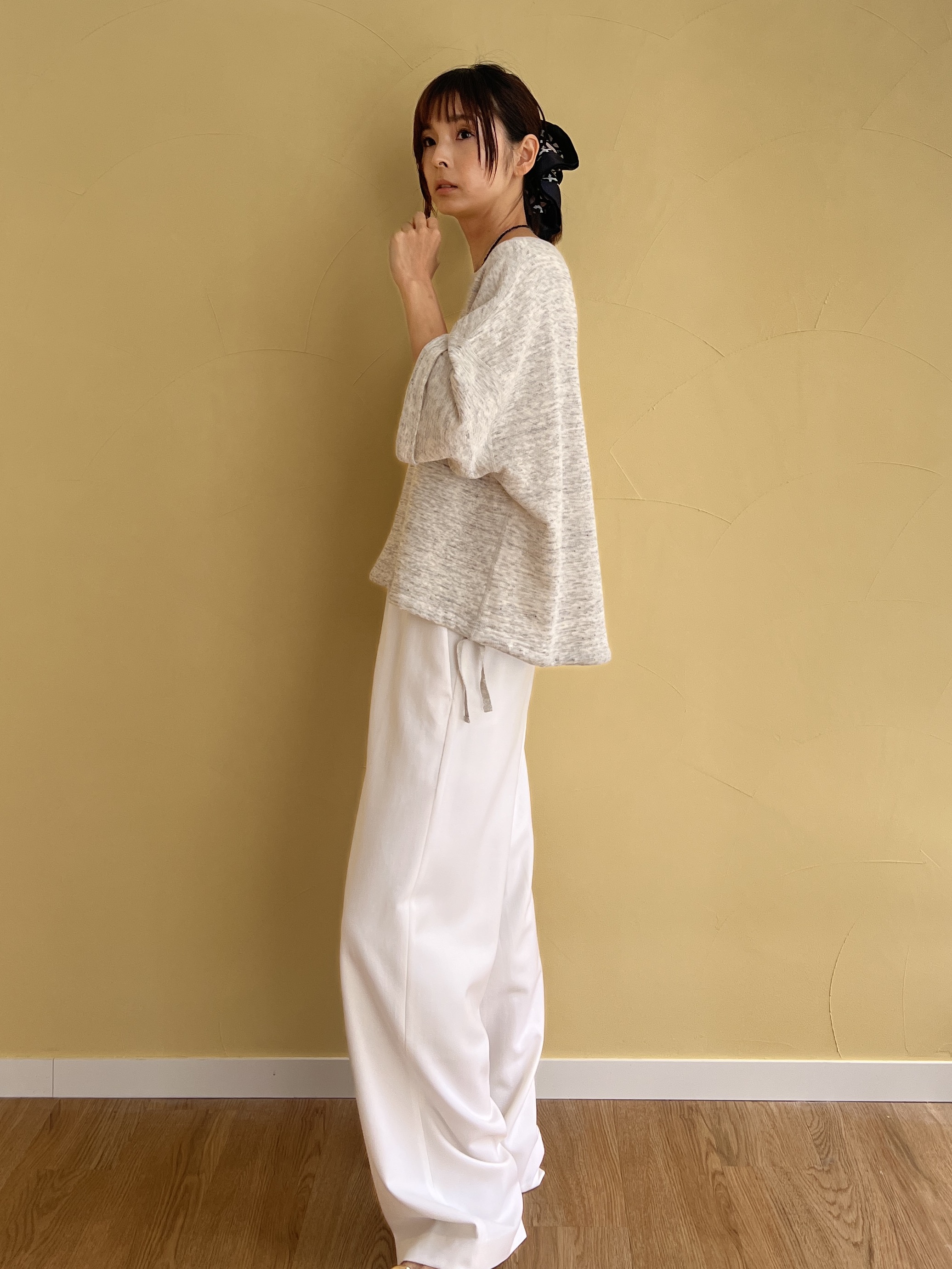 misaさんの「DRESSTERIOR｜【マシンウォッシャブル】Super100&rsquo;sウール サキソニーイージーパンツ」を使ったコーディネート