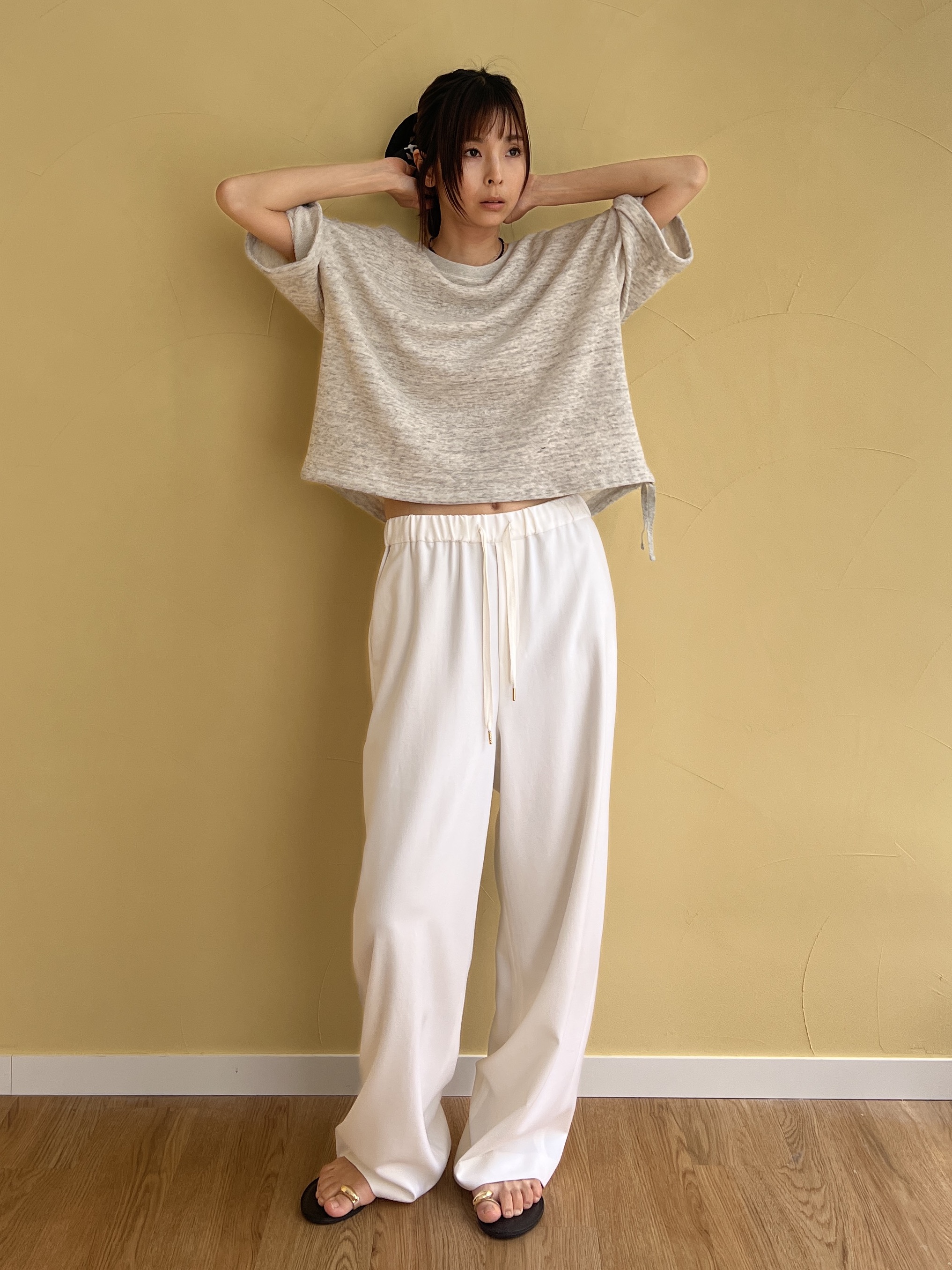 misaさんの「DRESSTERIOR｜【マシンウォッシャブル】Super100&rsquo;sウール サキソニーイージーパンツ」を使ったコーディネート