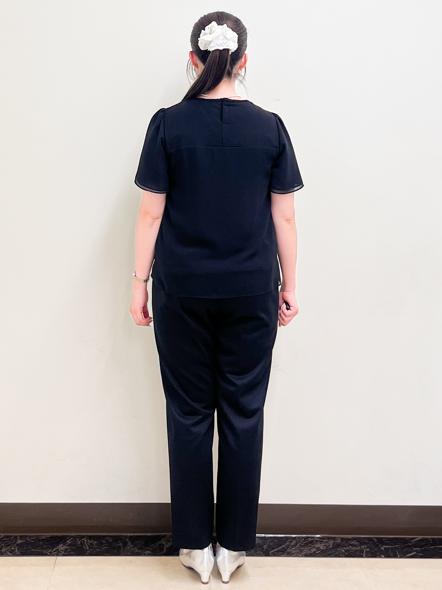 mikikoさんの「Reflect｜【S-4Lサイズ/UVカット／接触冷感】シフォンジャージブラウス」を使ったコーディネート