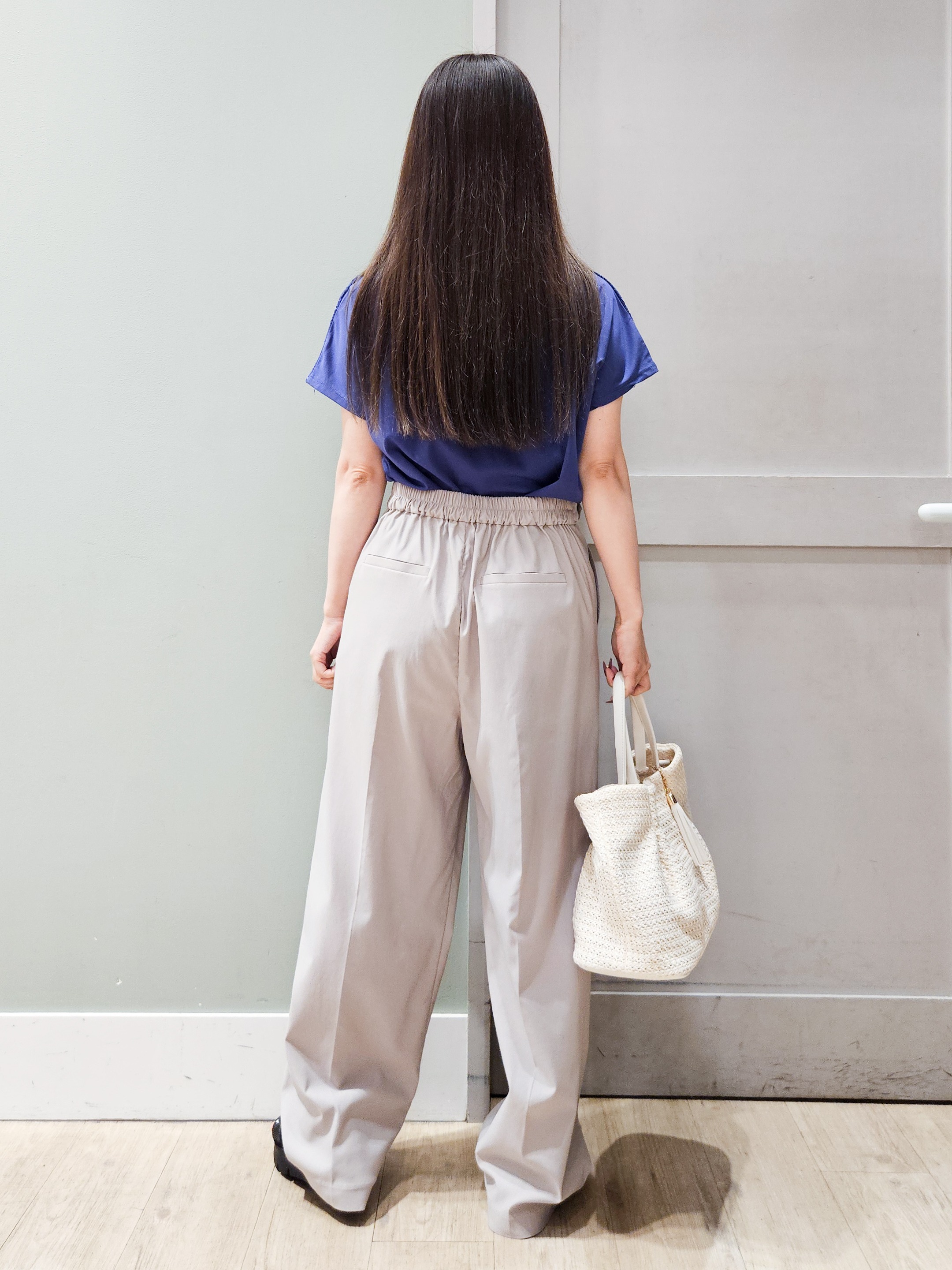 maiさんの「grove｜【持続冷感/SET UP可】ひんやりポンチシリーズ／フロントレースドルマンカットソー」を使ったコーディネート