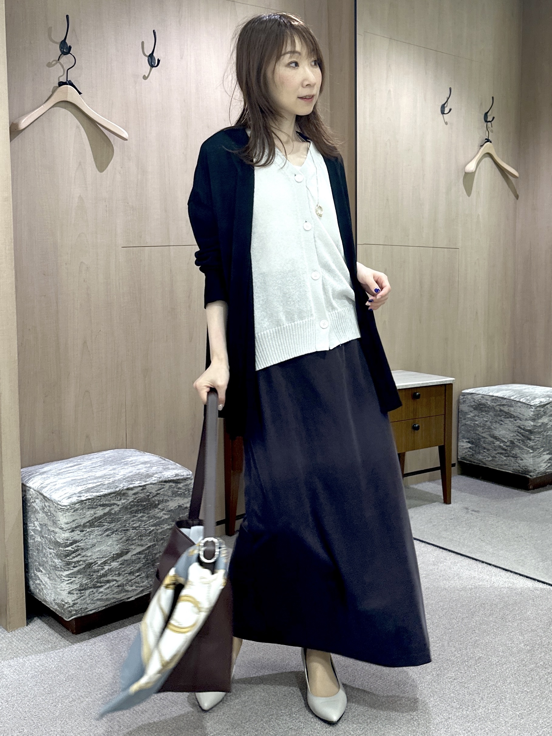 Miwaさんの「UNTITLED｜コットンリネンカーディガン」を使ったコーディネート
