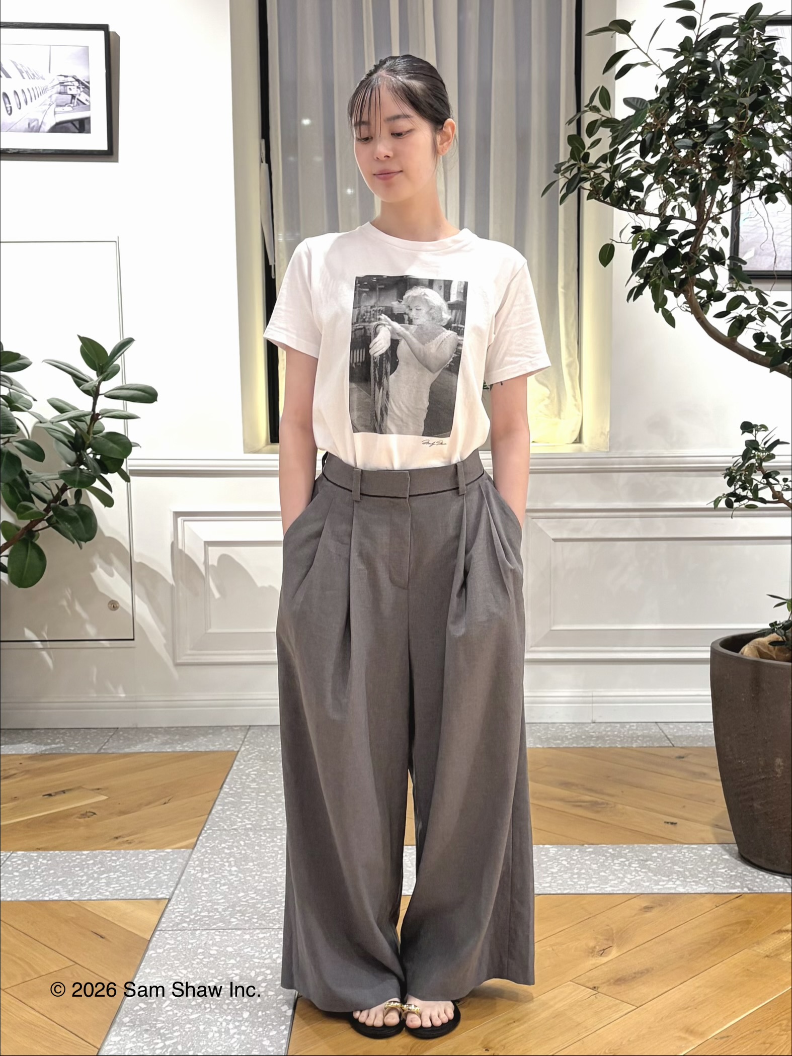pupiさんの「DRESSTERIOR｜【別注】マリリンモンロー/オフショットプリントT」を使ったコーディネート