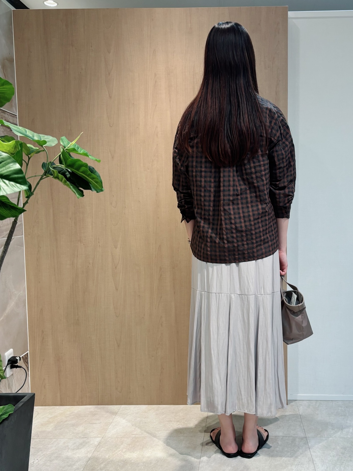todaさんの「UNTITLED｜【秋映え/羽織り】シアーチェックシャツブラウス」を使ったコーディネート