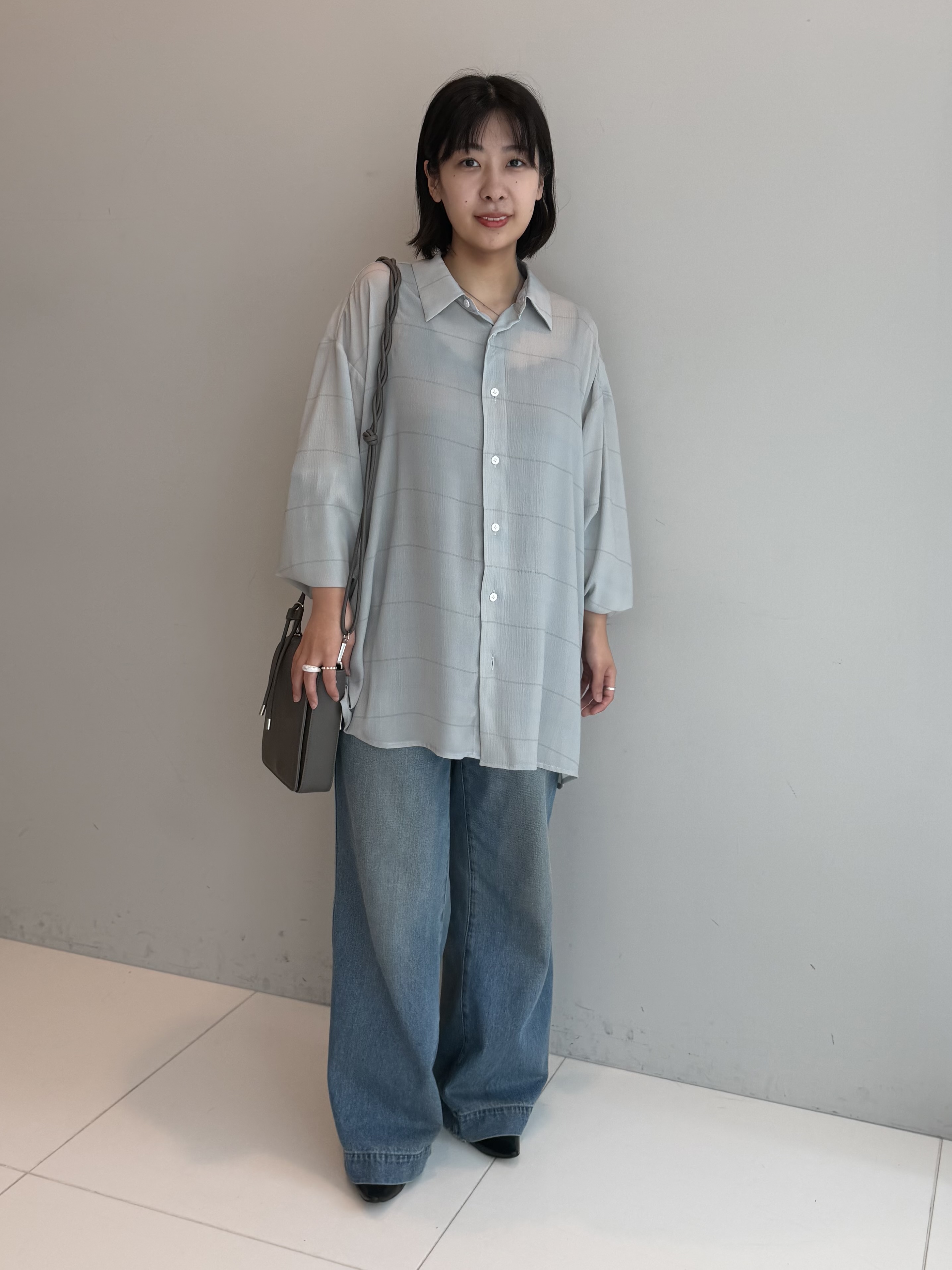 abeさんの「tk.TAKEO KIKUCHI｜【接触冷感】シアーチェックシャツ」を使ったコーディネート