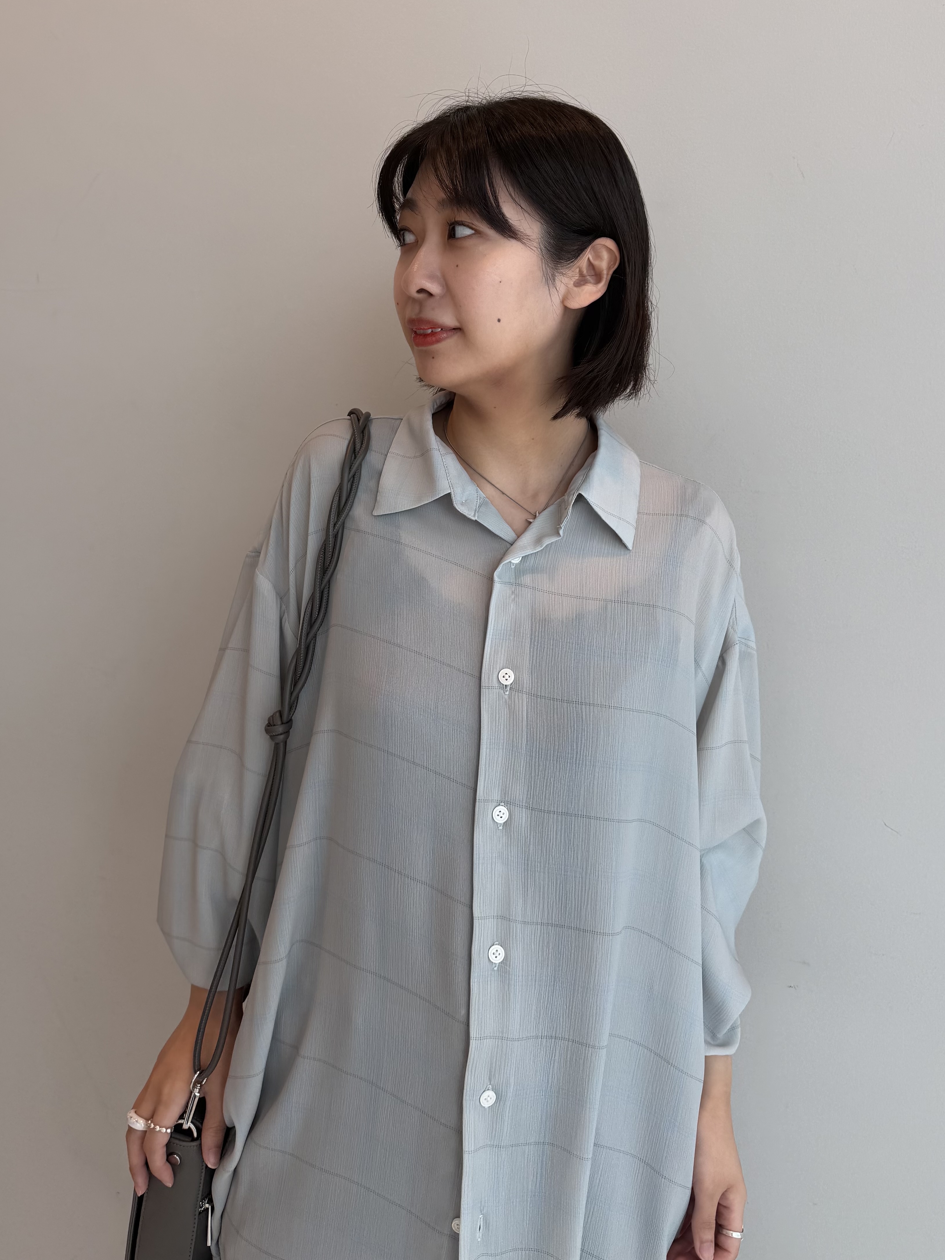 abeさんの「tk.TAKEO KIKUCHI｜【接触冷感】シアーチェックシャツ」を使ったコーディネート