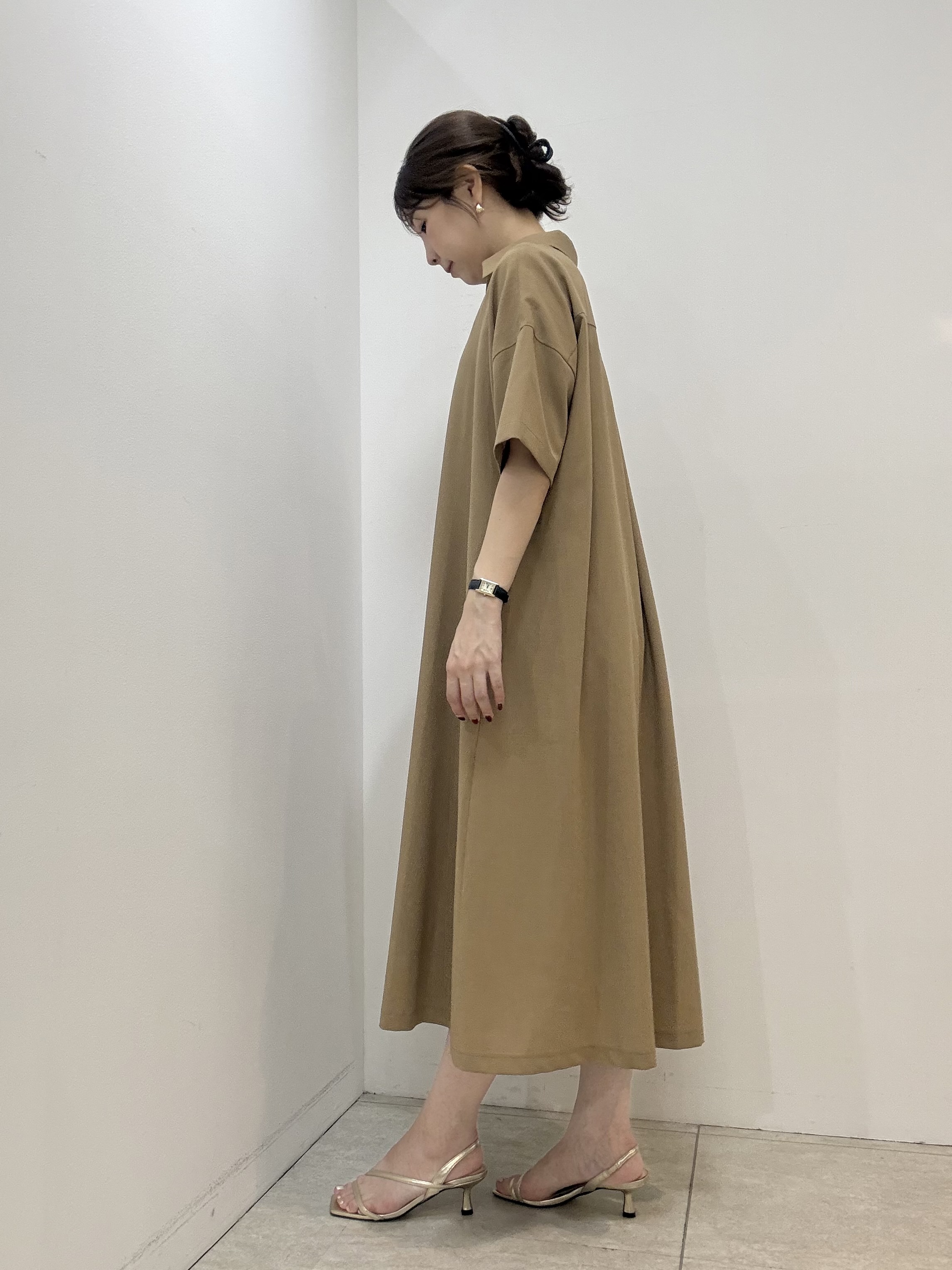 かなえさんの「UNTITLED｜【初秋も活躍/UVカット/接触冷感】エアリークールワンピース」を使ったコーディネート