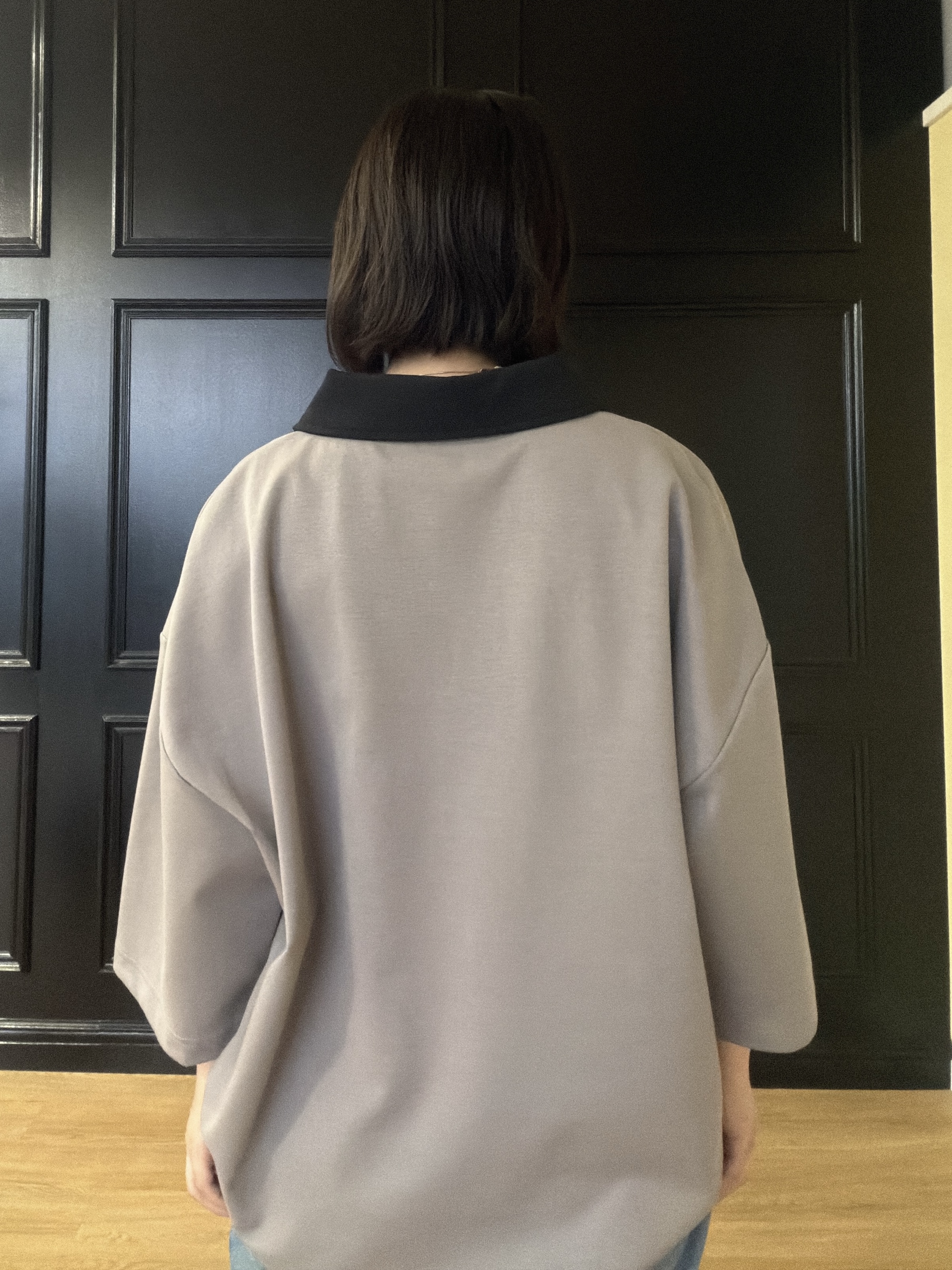 abeさんの「tk.TAKEO KIKUCHI｜【人気商品！】カラースイッチハーフジップポロ／ドロップショルダー／ポロシャツ／ドライタッチ」を使ったコーディネート
