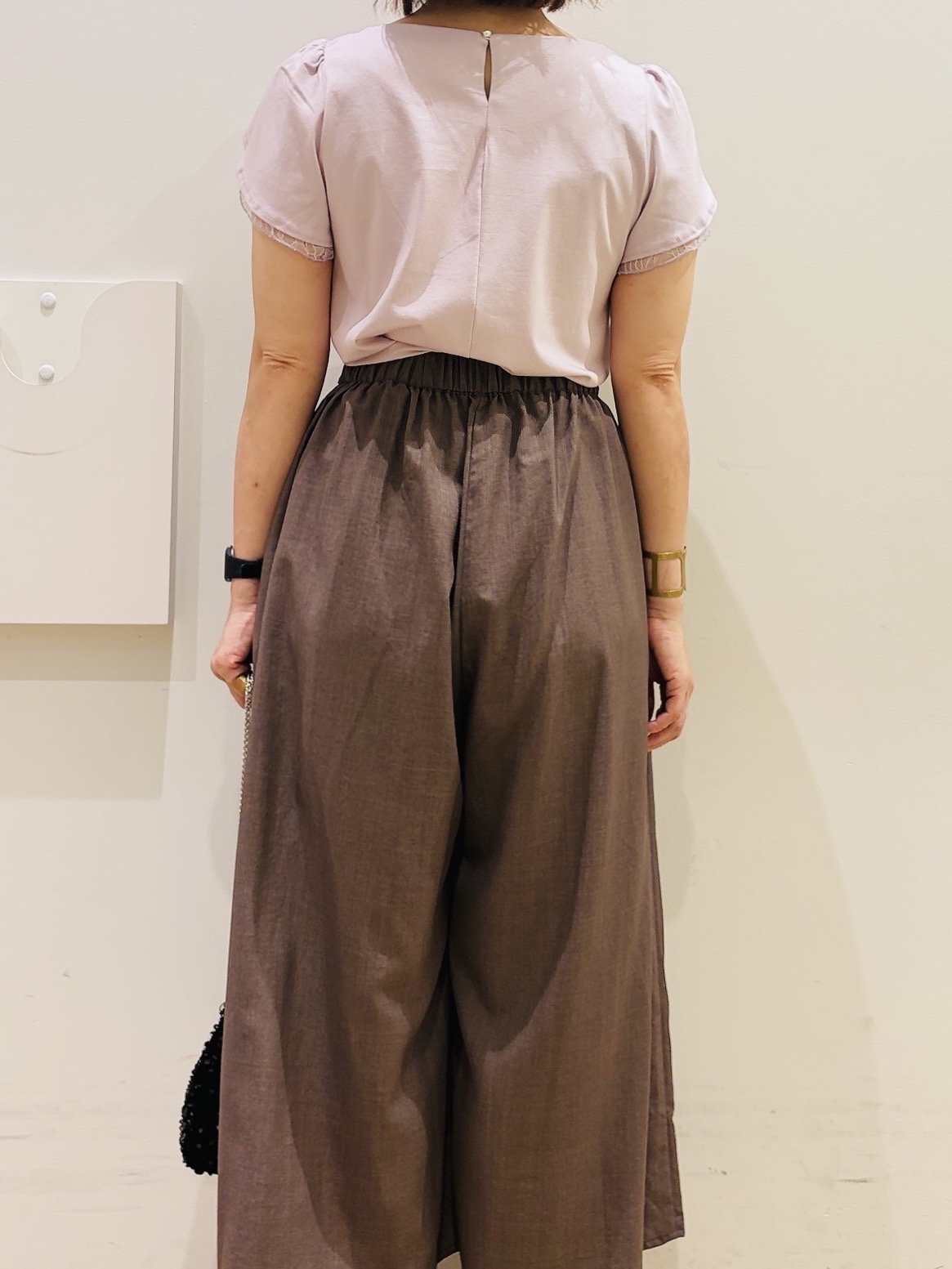 YUKOさんの「index｜【接触冷感／UVケア】ハートネックレースレイヤードトップス《洗濯機OK／6col》」を使ったコーディネート