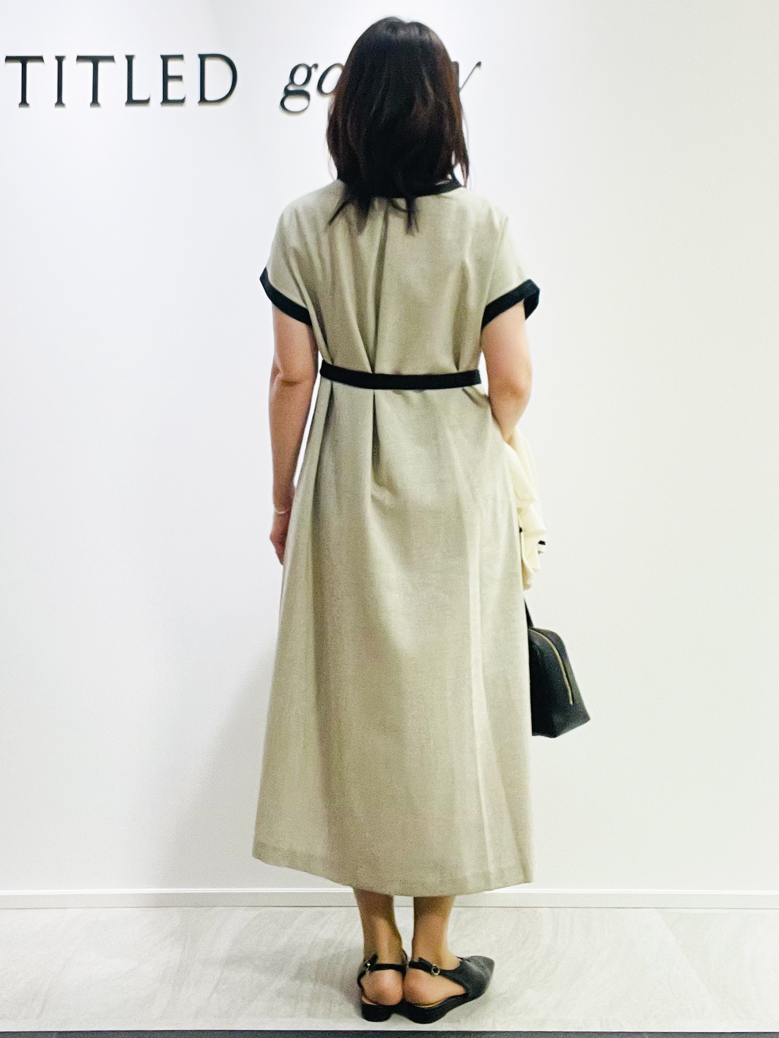めいさんの「UNTITLED｜【接触冷感/UVカット/イージーケア】配色ラインワンピース」を使ったコーディネート