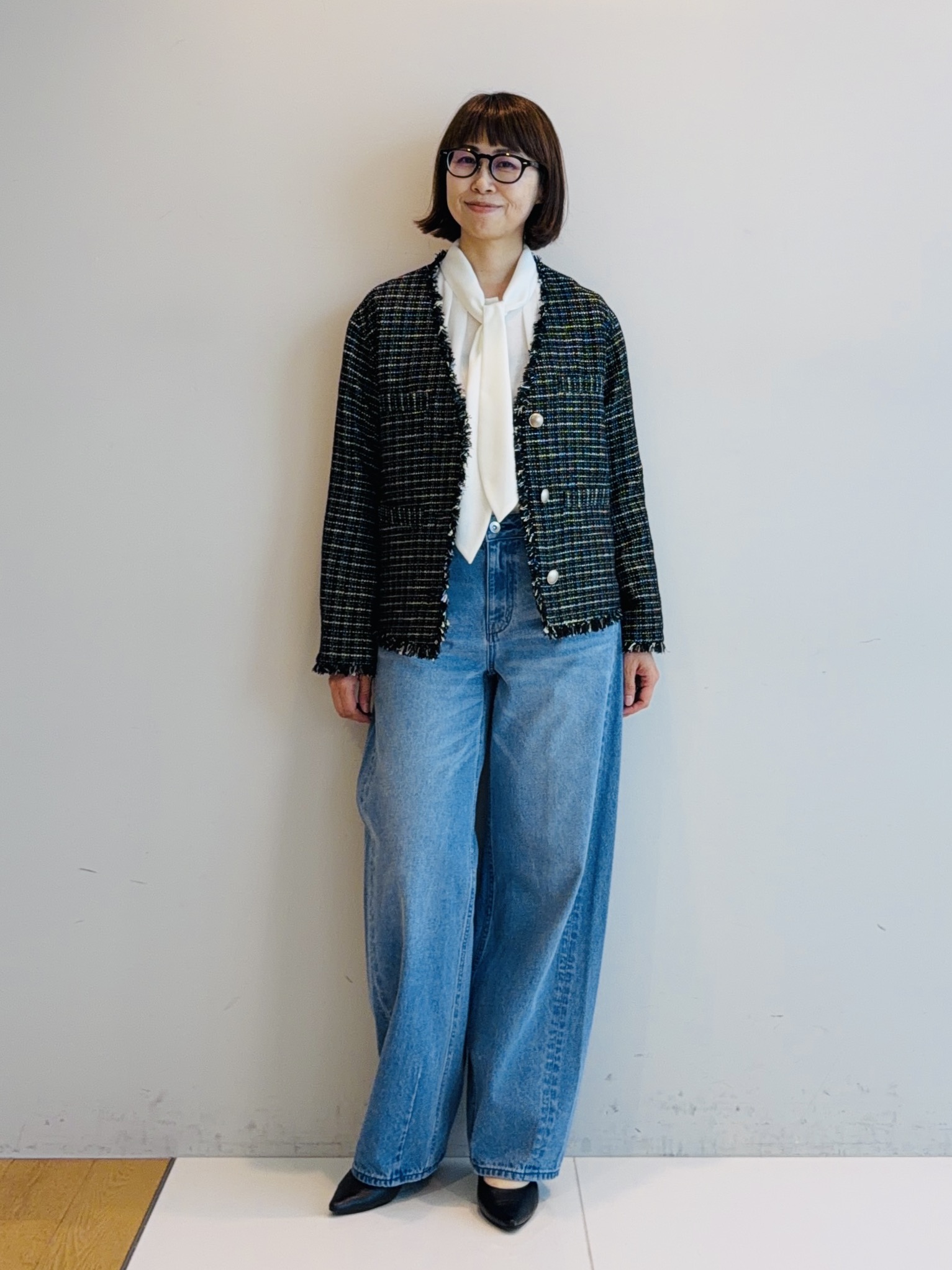 murayamaさんの「INDIVI｜【新作登場！】カーブシルエットデニム」を使ったコーディネート