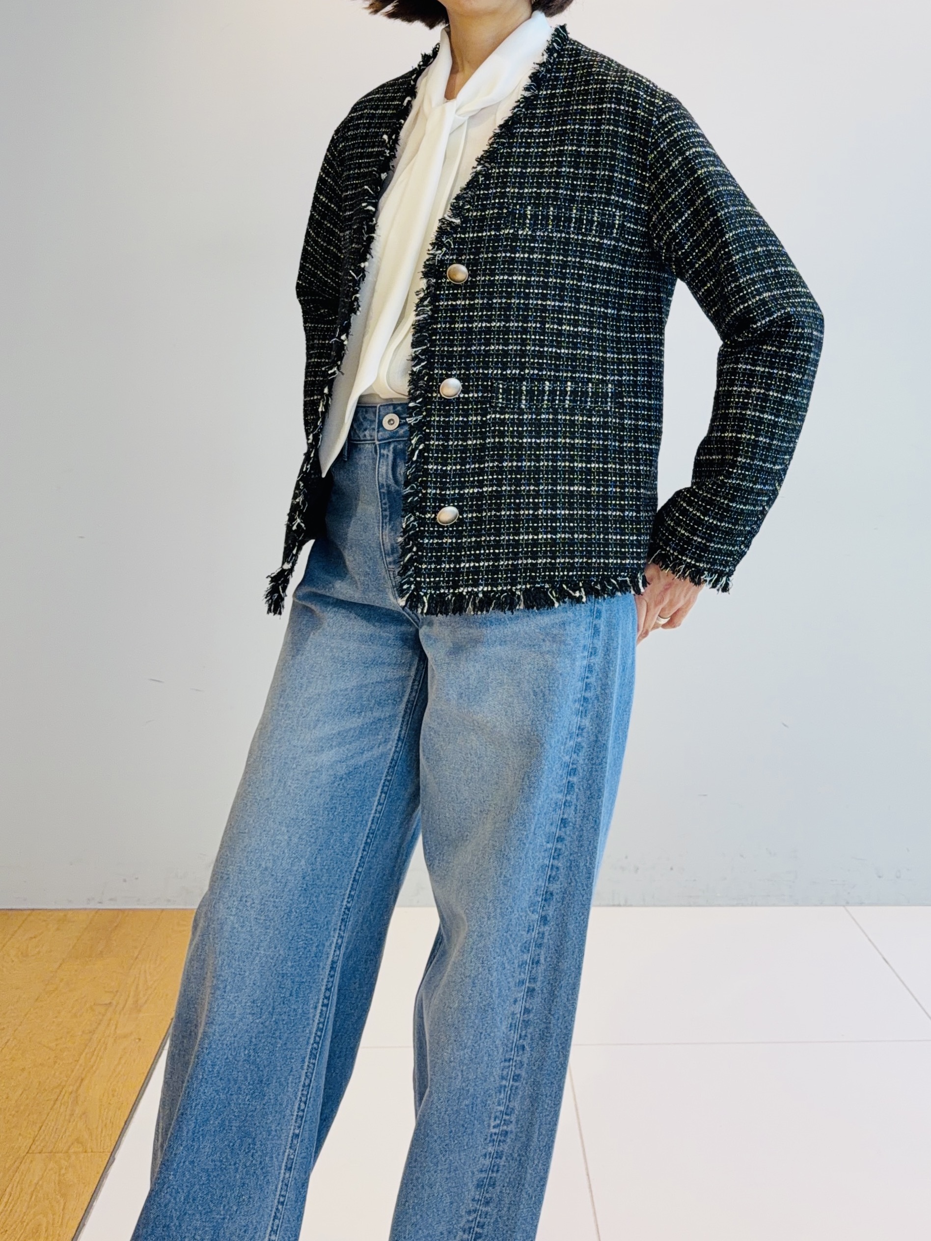 murayamaさんの「INDIVI｜【新作登場！】カーブシルエットデニム」を使ったコーディネート