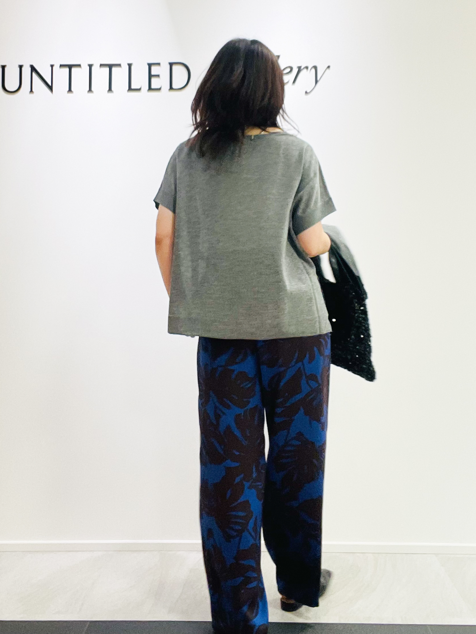 めいさんの「UNTITLED｜【アンサンブル可/品のある透け感】Tシャツ風ニットトップス」を使ったコーディネート