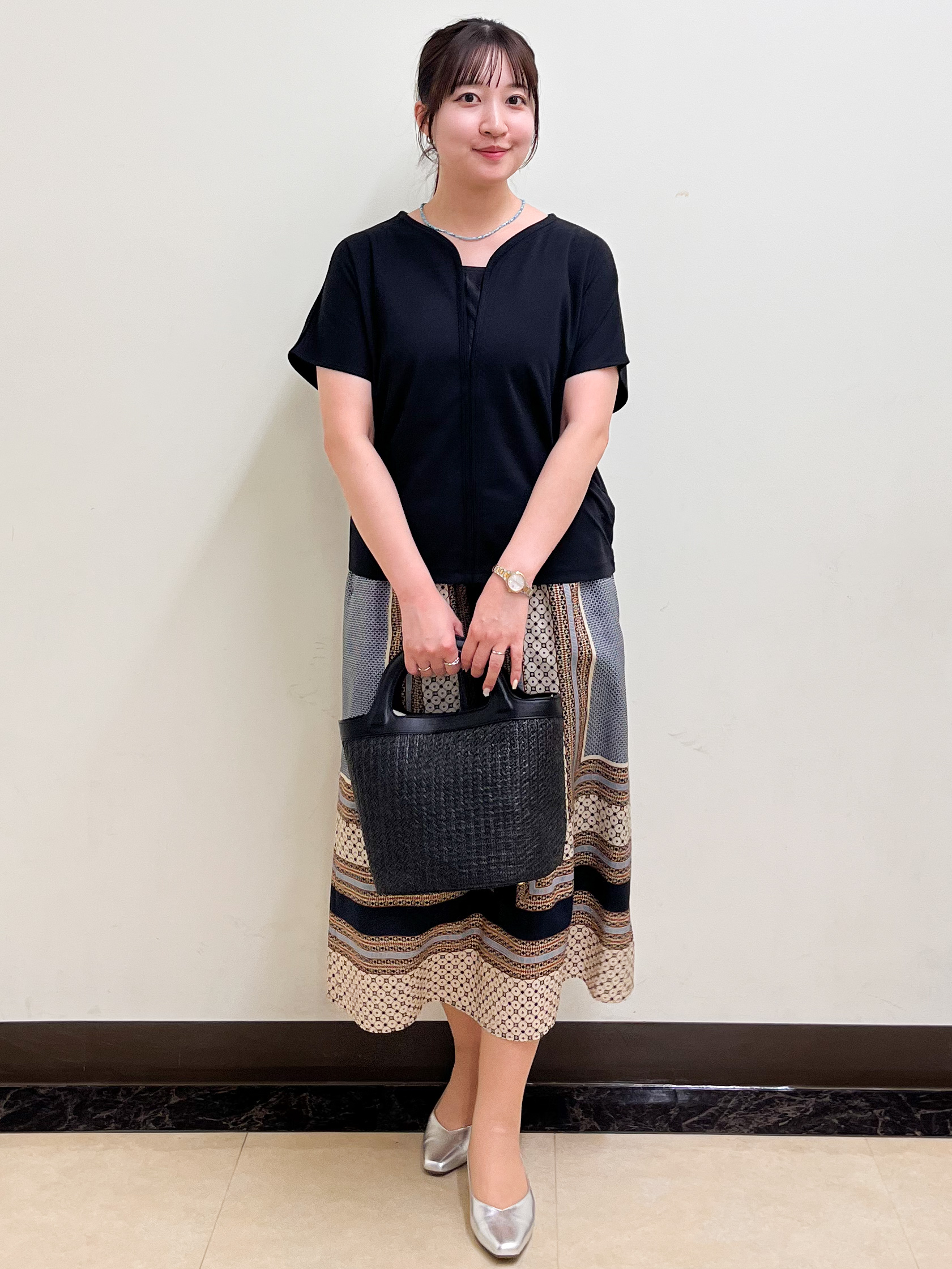 mikikoさんの「Reflect｜【UVカット／接触冷感／吸水速乾】フレアスリーブプルオーバー」を使ったコーディネート