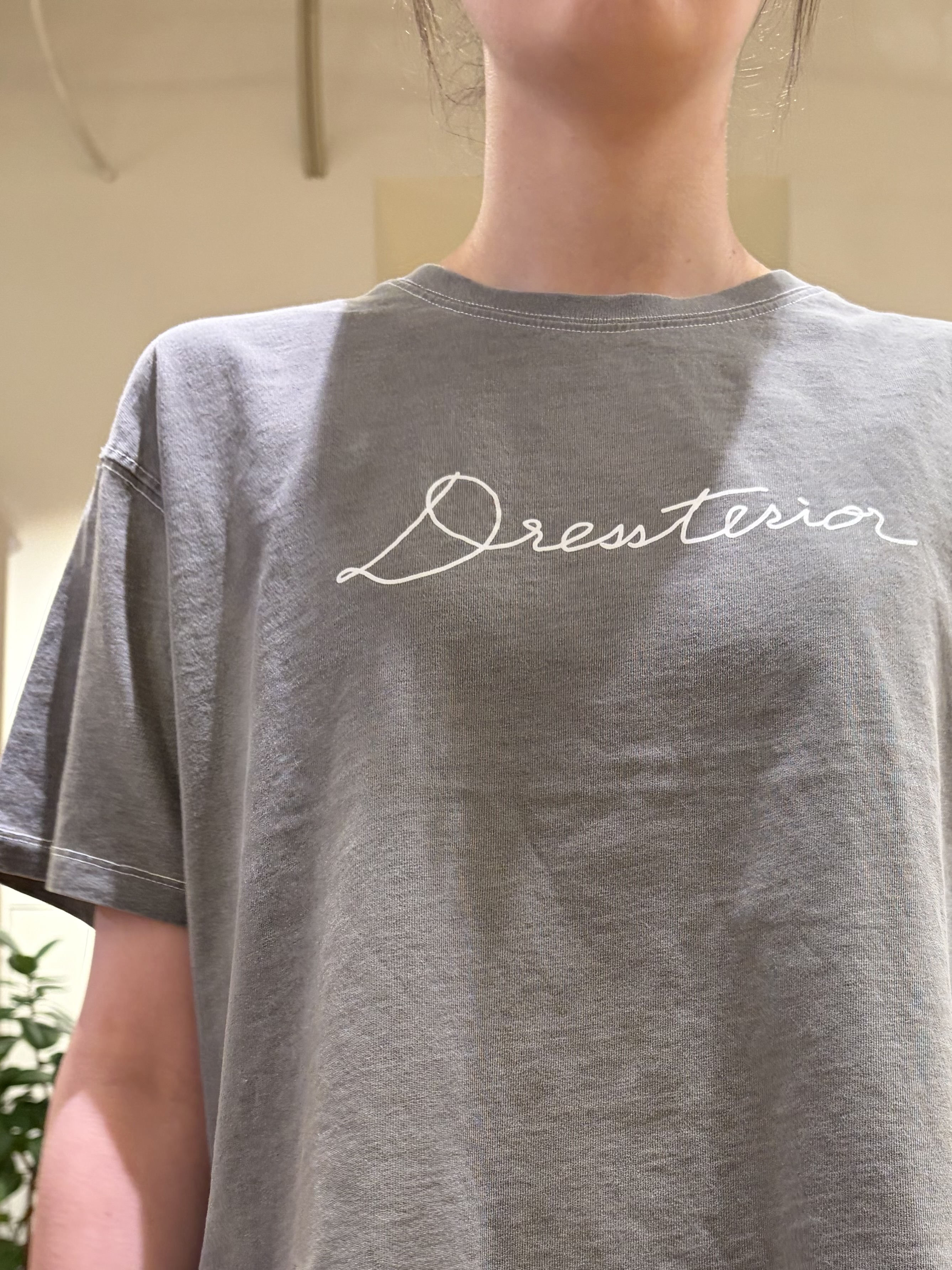 pupiさんの「DRESSTERIOR｜インディゴ天竺ロゴTシャツ」を使ったコーディネート