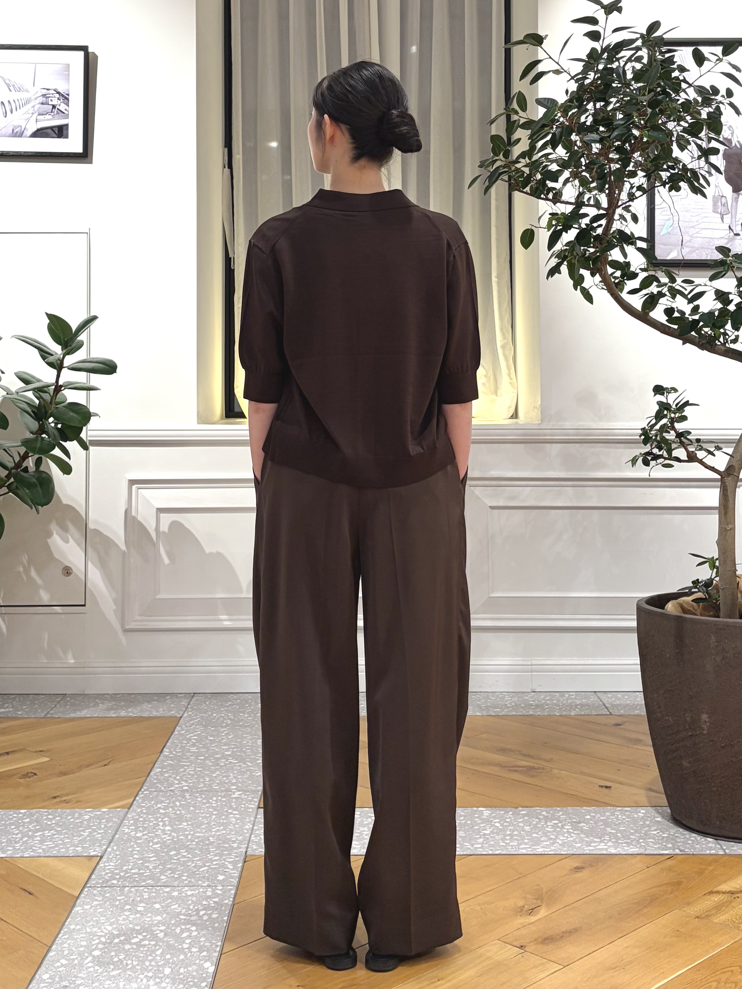 pupiさんの「DRESSTERIOR｜【接触冷感／UVカット】クールタッチ シャツカーディガン」を使ったコーディネート