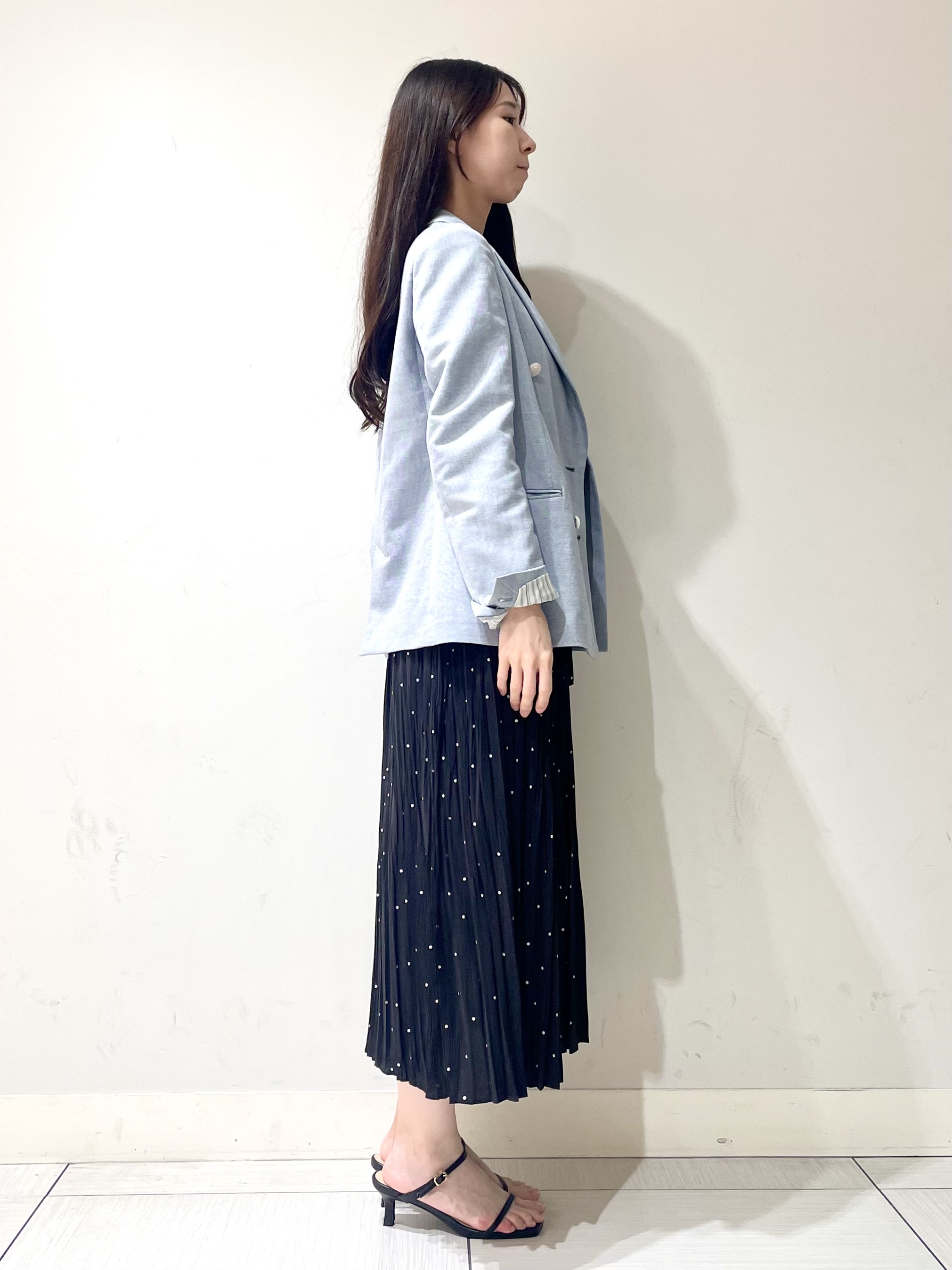 ことさんの「DRESSTERIOR｜【セットアップ可】リネンブレンドダブルブレストジャケット」を使ったコーディネート