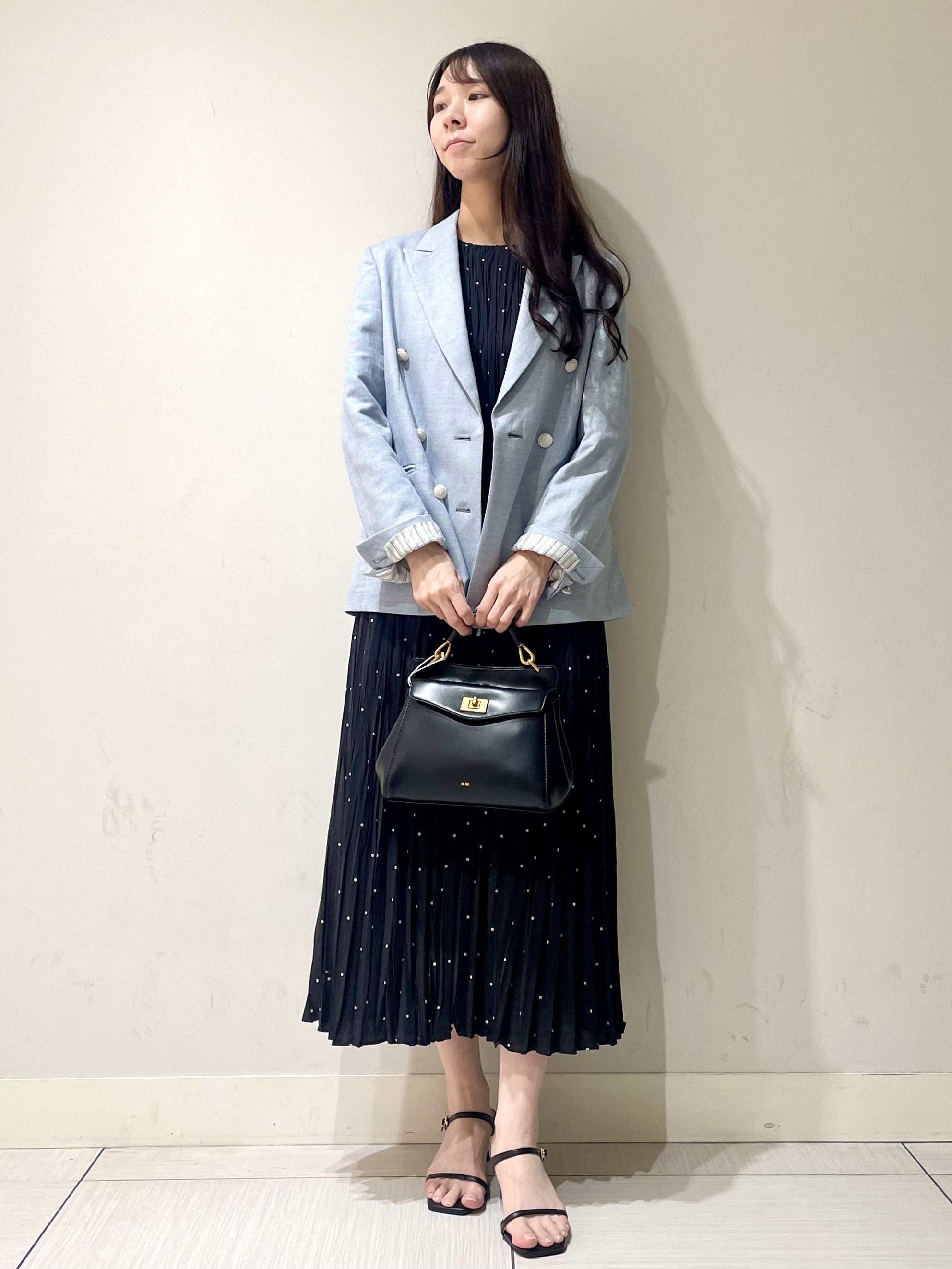 ことさんの「DRESSTERIOR｜【セットアップ可】リネンブレンドダブルブレストジャケット」を使ったコーディネート