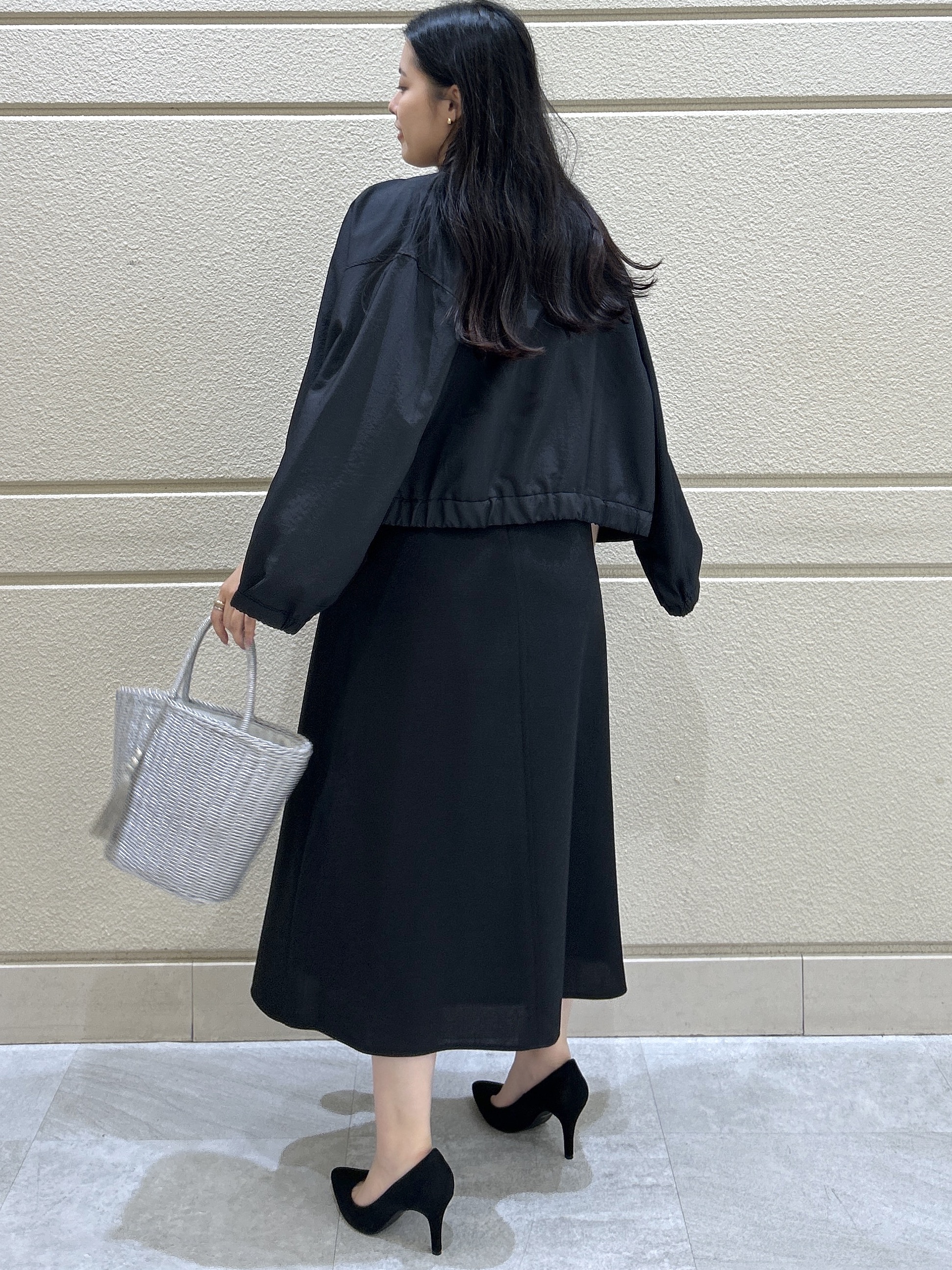 Momokaさんの「COUP DE CHANCE｜【手洗い可／軽量】ノーカラーブルゾン」を使ったコーディネート