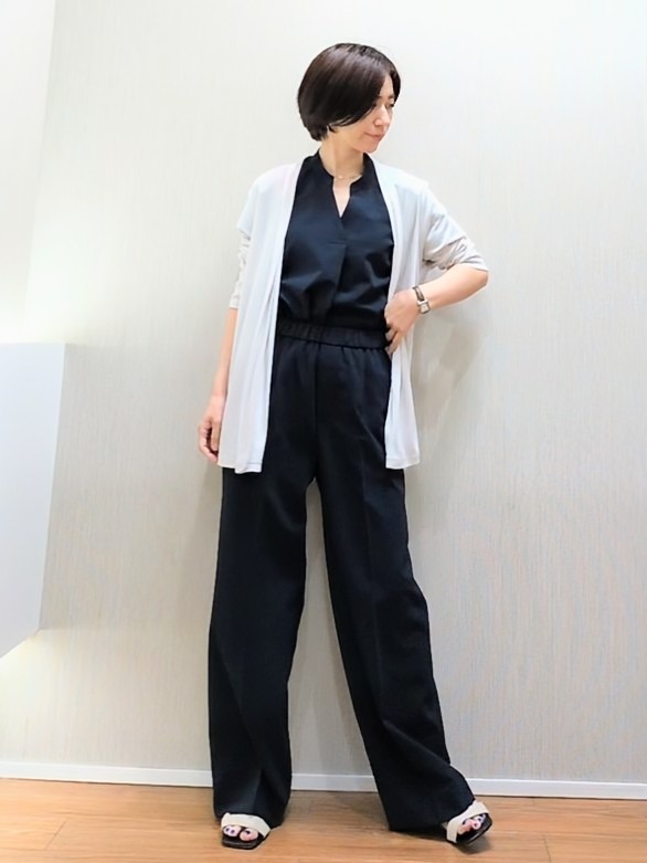 ミズタさんの「UNTITLED｜【接触冷感/UVカット/遮熱機能】フライスジャージカーディガン」を使ったコーディネート