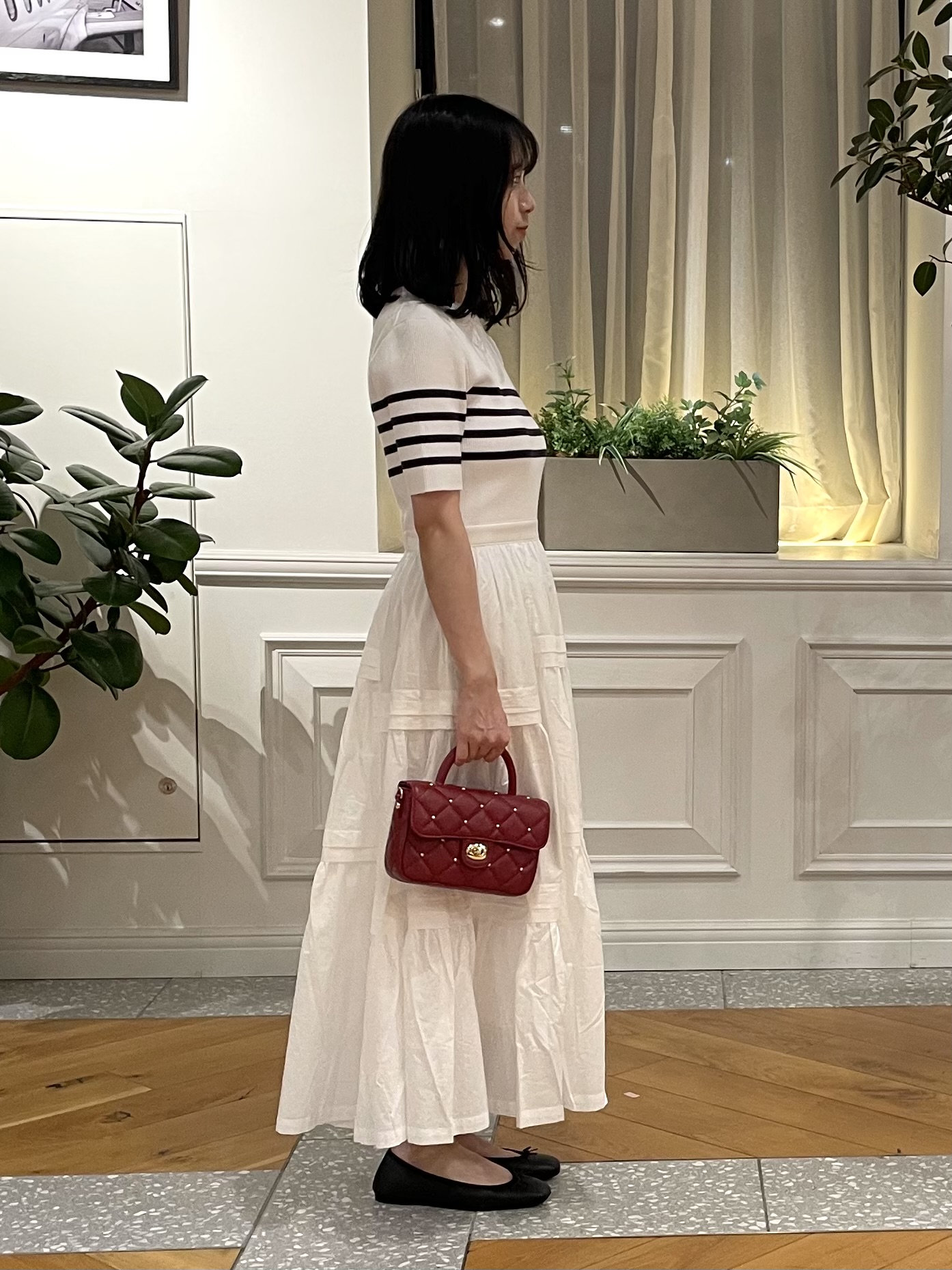 Lilyさんの「DRESSTERIOR｜◆ソフトレザーバレエシューズ」を使ったコーディネート