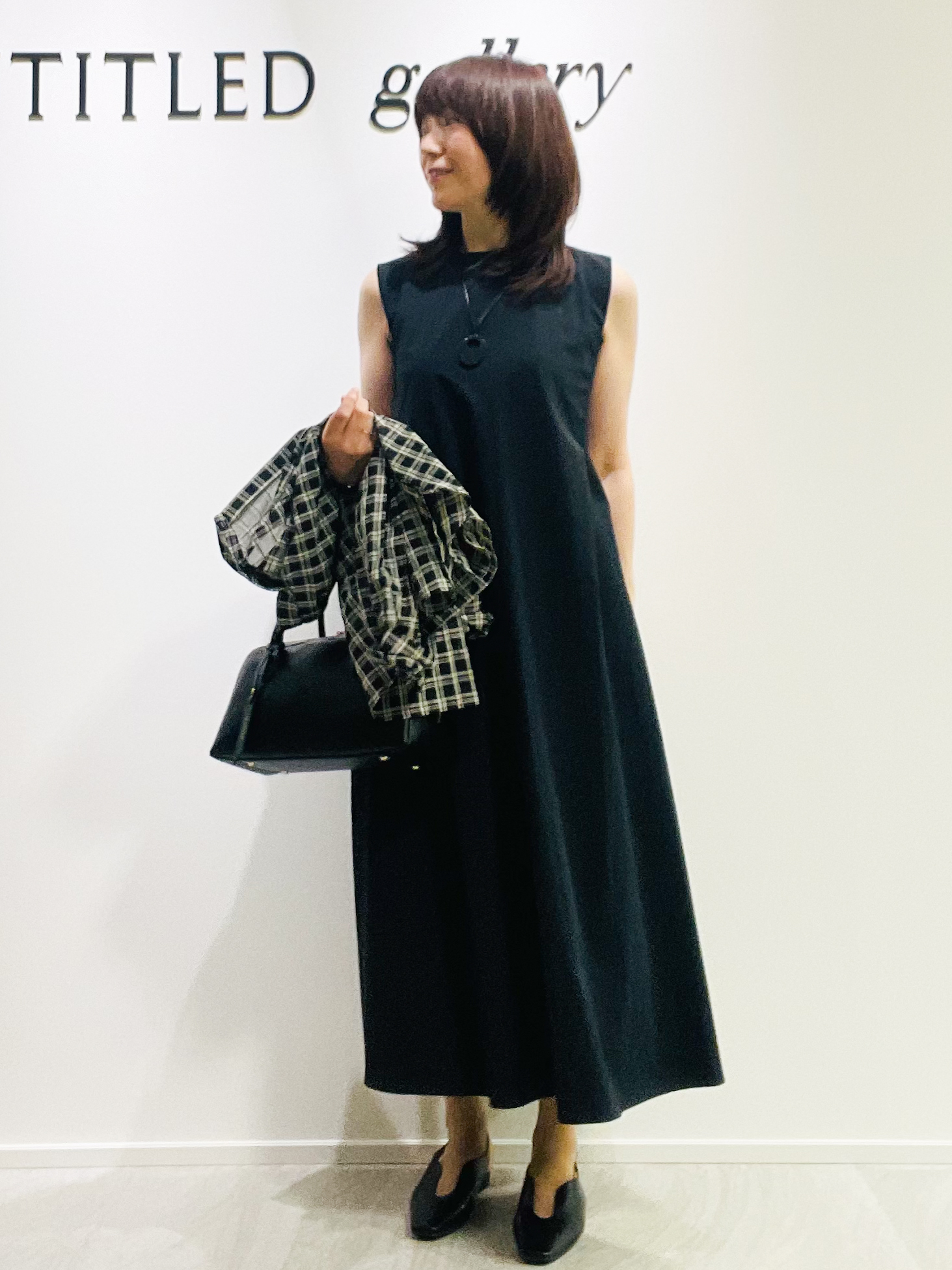 めいさんの「UNTITLED｜【秋映え/羽織り】シアーチェックシャツブラウス」を使ったコーディネート
