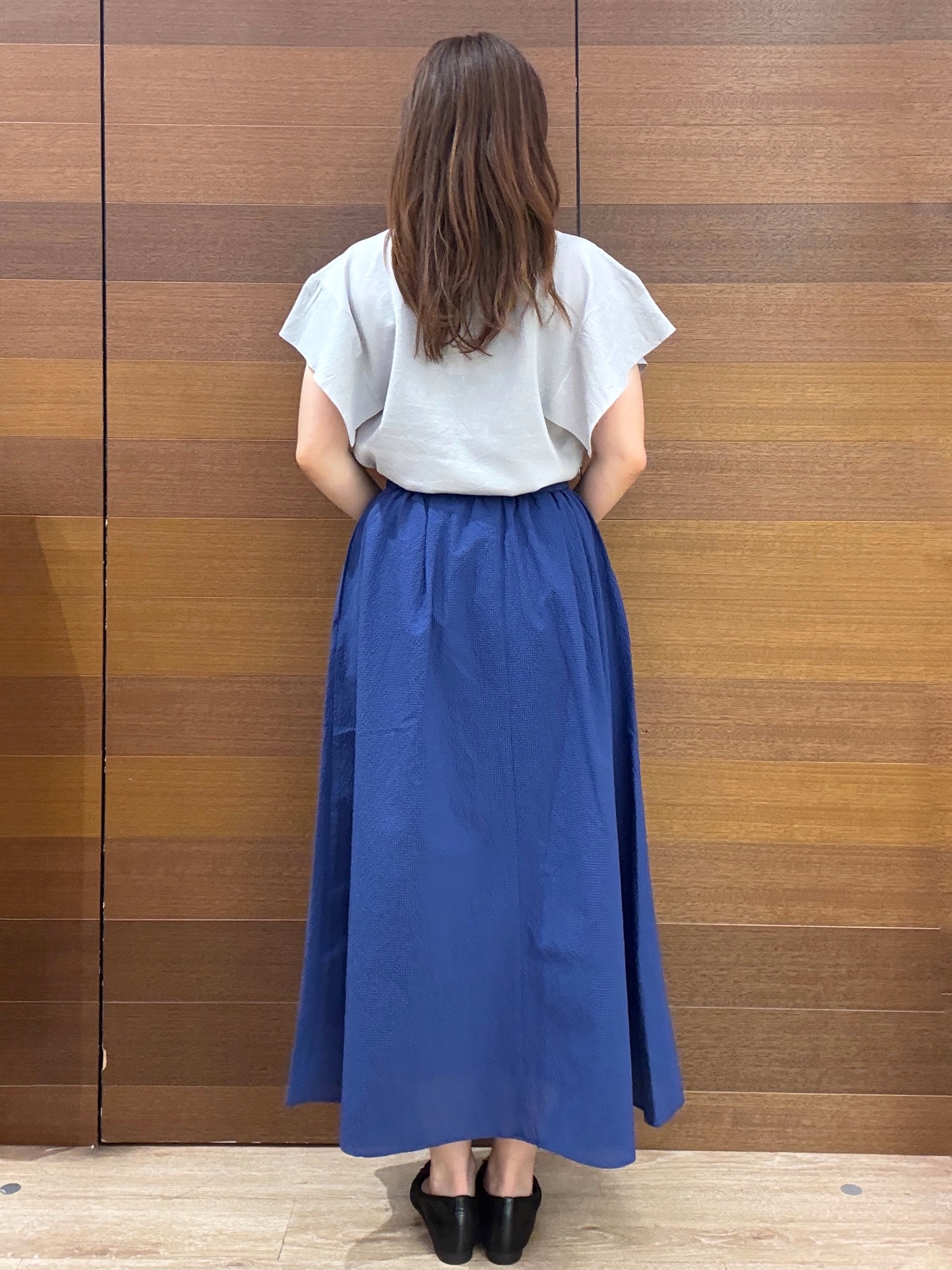 maichiさんの「OPAQUE.CLIP｜『STORY Web7月掲載』ドライタッチラメニット《UV／洗える／6col》」を使ったコーディネート