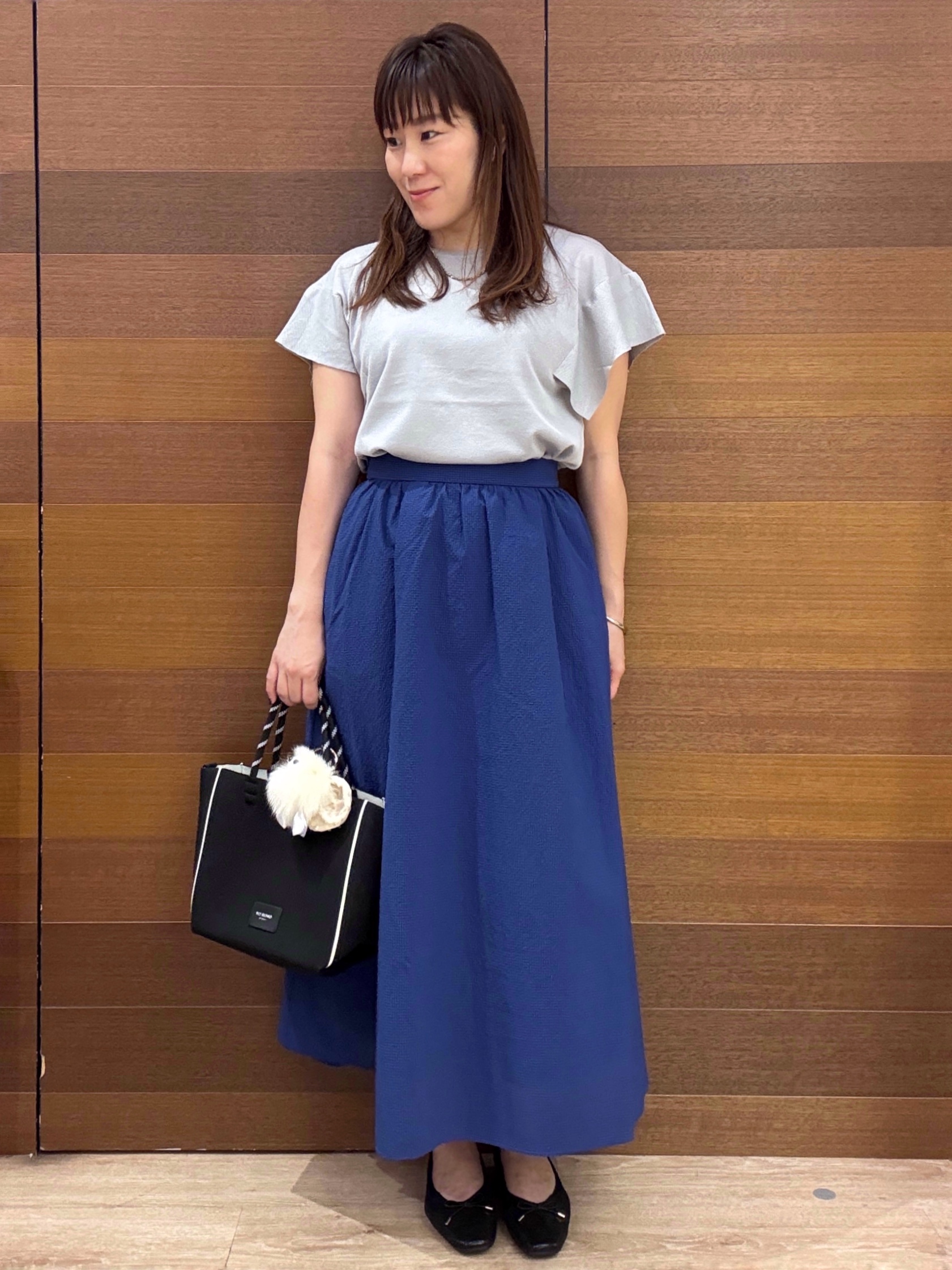 maichiさんの「OPAQUE.CLIP｜『STORY Web7月掲載』ドライタッチラメニット《UV／洗える／6col》」を使ったコーディネート