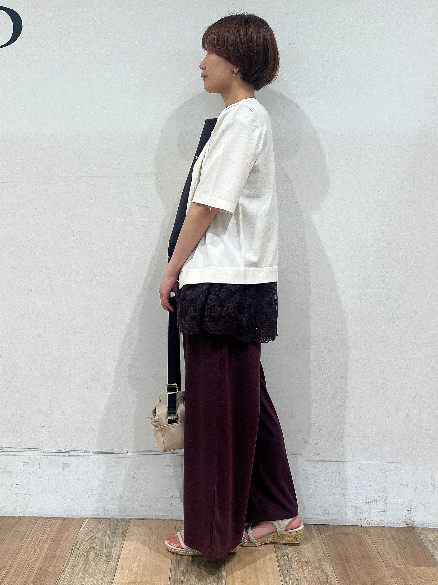 山さんさんの「grove｜【ひんやり・UV・洗濯機◎】上品コットン混カーディガン」を使ったコーディネート