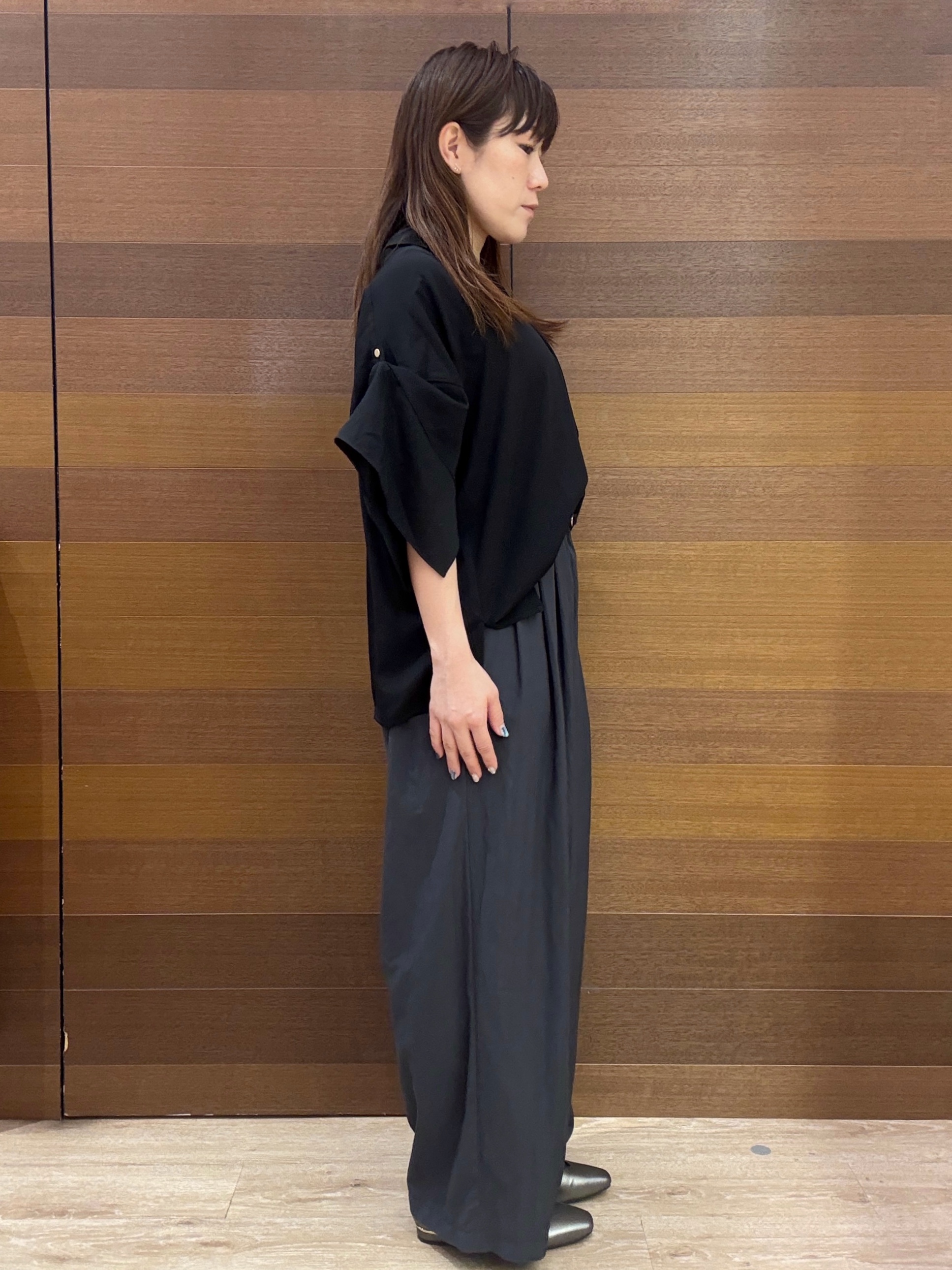 maichiさんの「OPAQUE.CLIP｜【UV／接触冷感／吸水速乾／】タックスリーブスキッパーブラウス《洗濯機OK》」を使ったコーディネート
